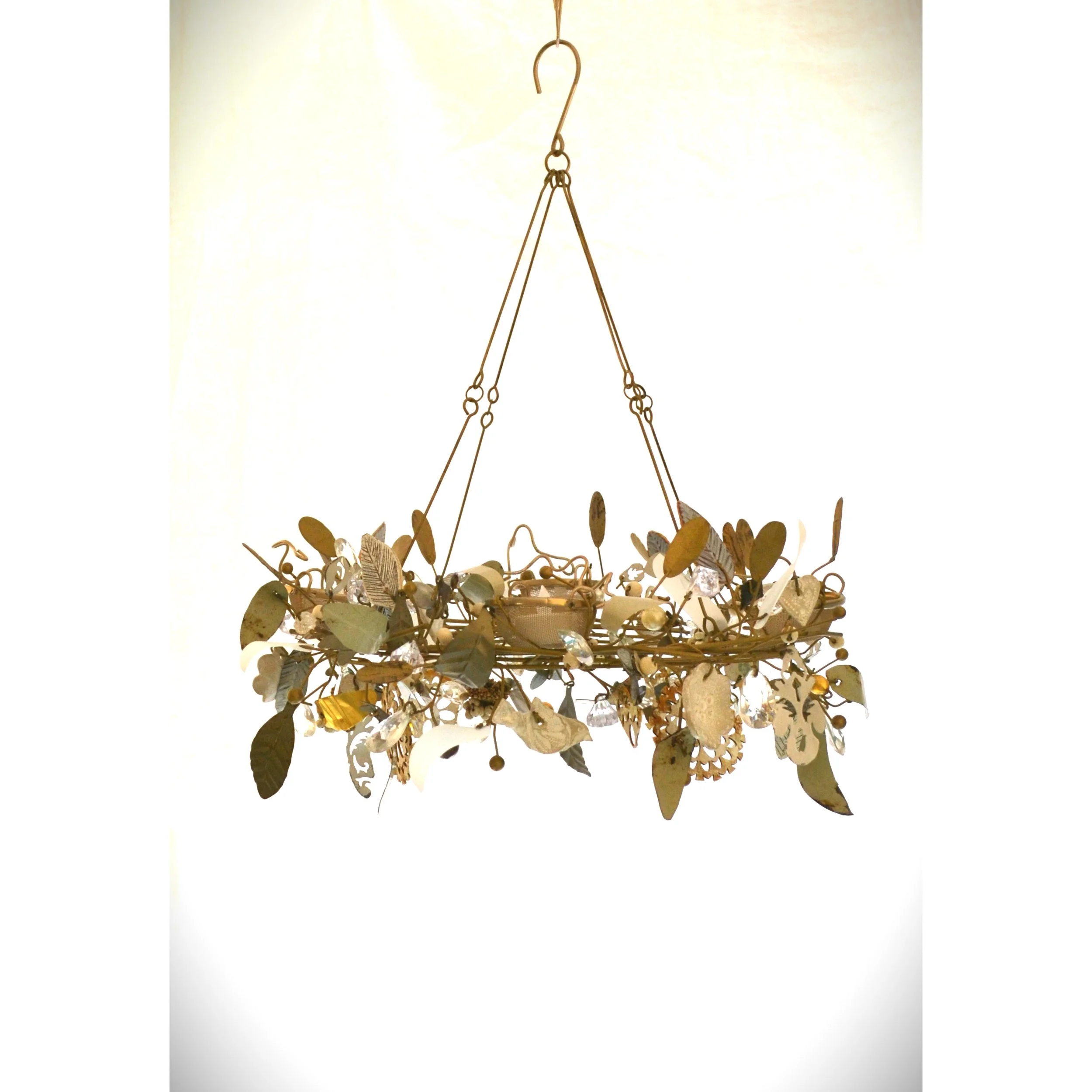 white bird and flower chandelier.JPG
