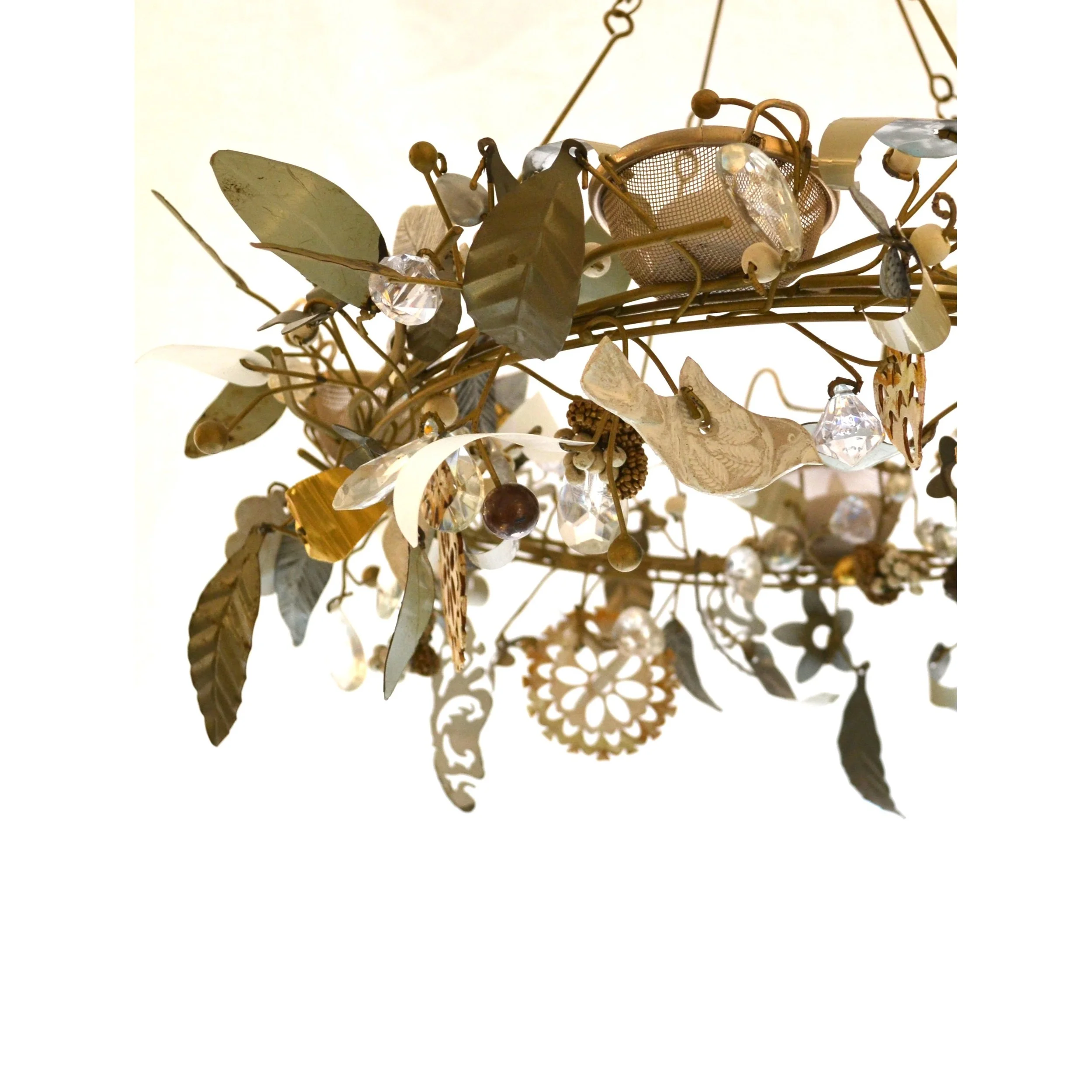 white bird and flower chandelier4.JPG