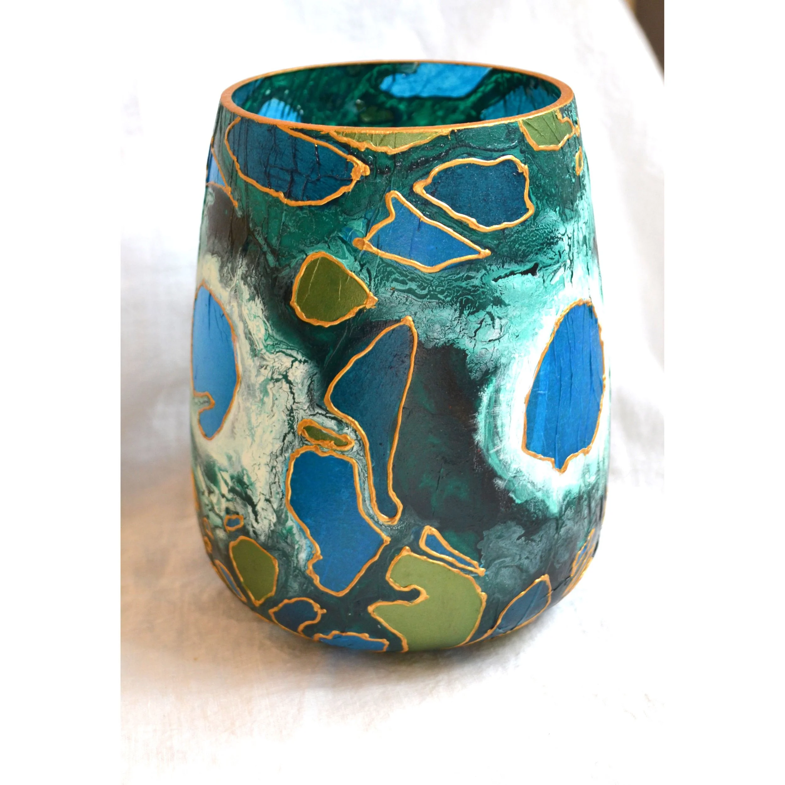 Large vase curved tapered