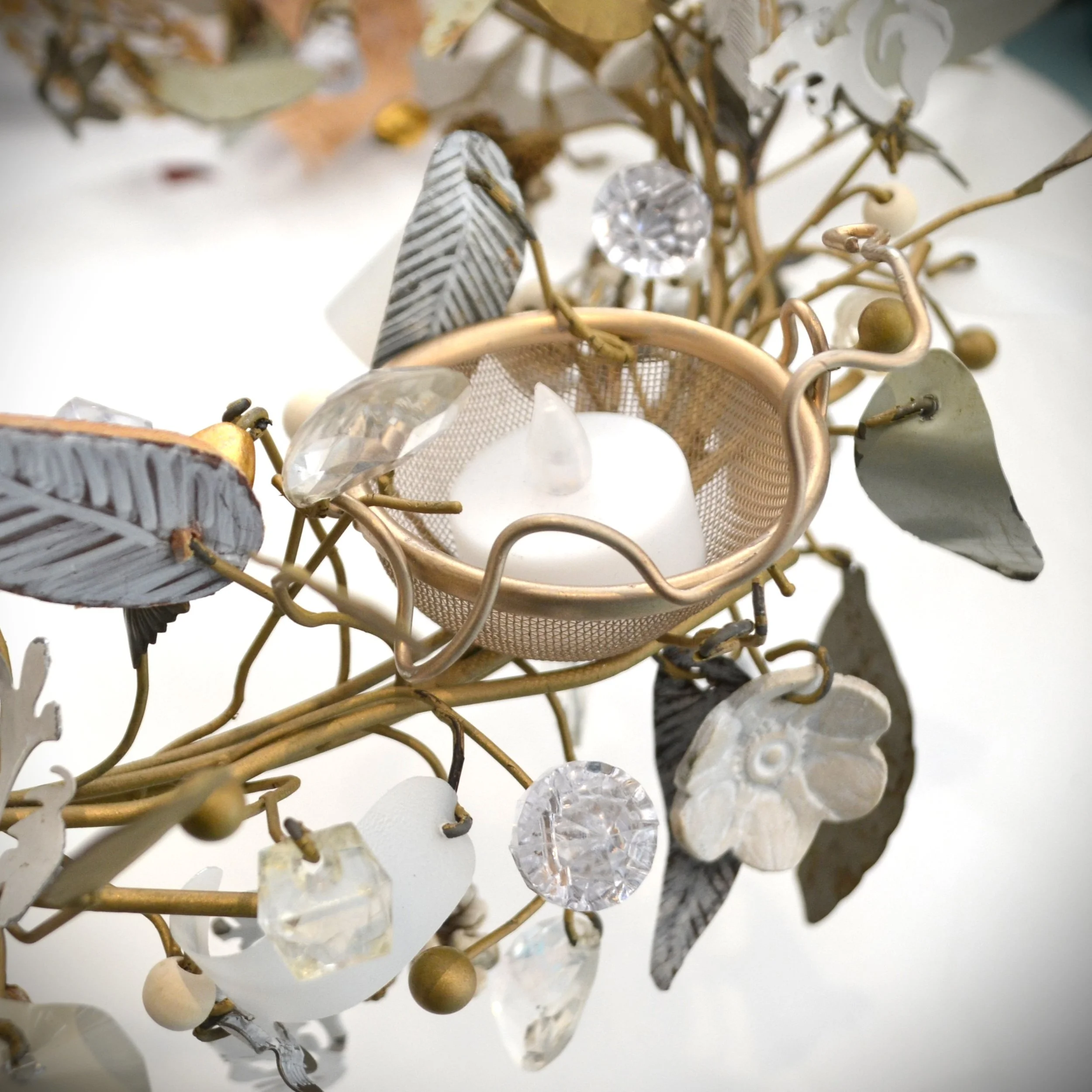 white bird and flower tee chandelier4.JPG