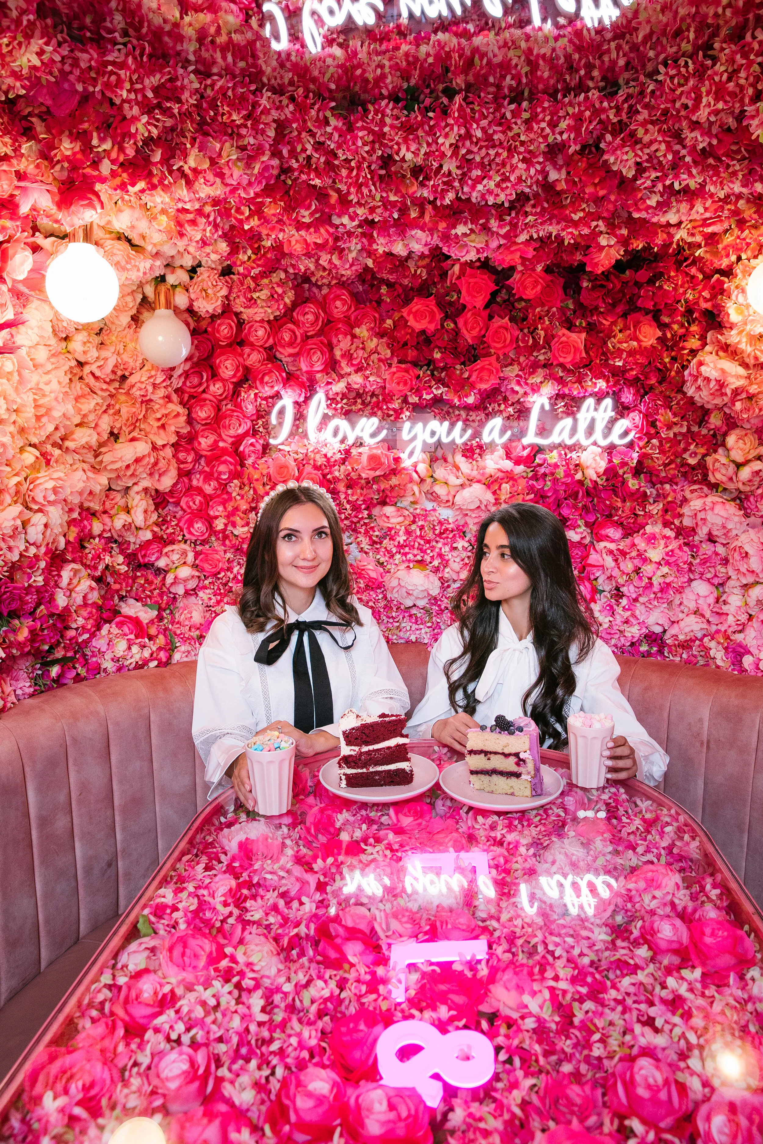 Elan Cafe's Floral Booth