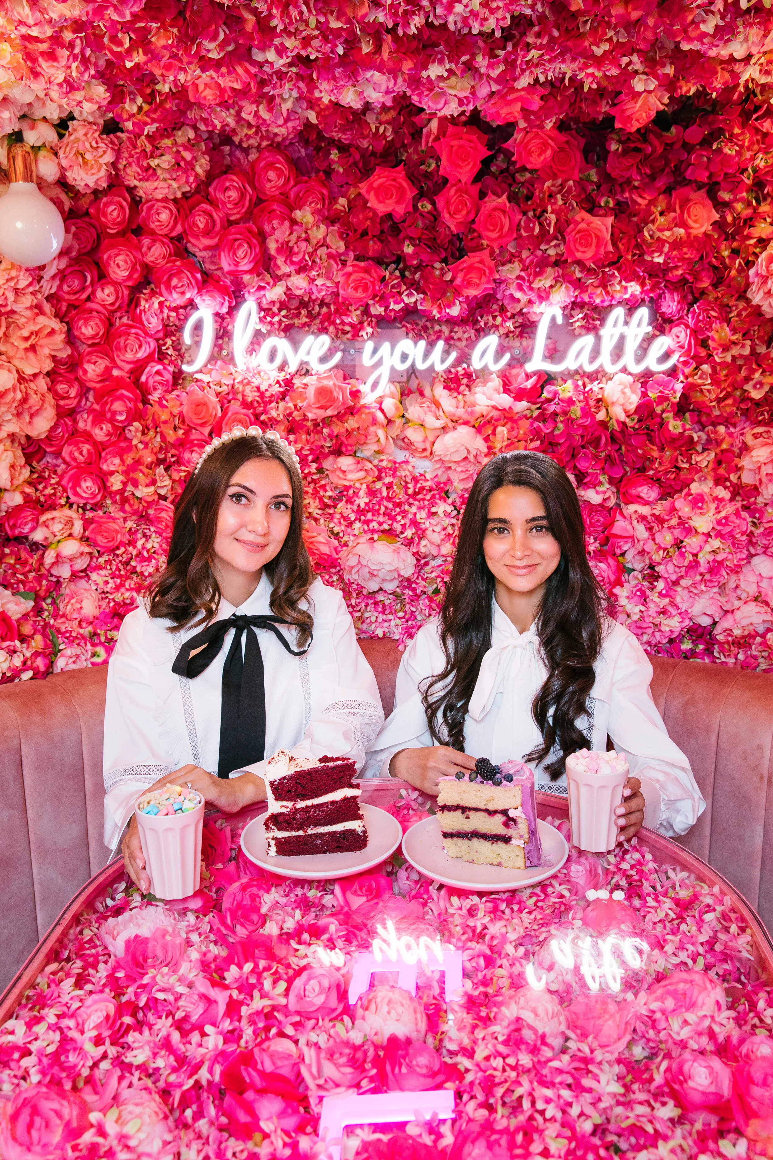 Elan Cafe's Floral Booth