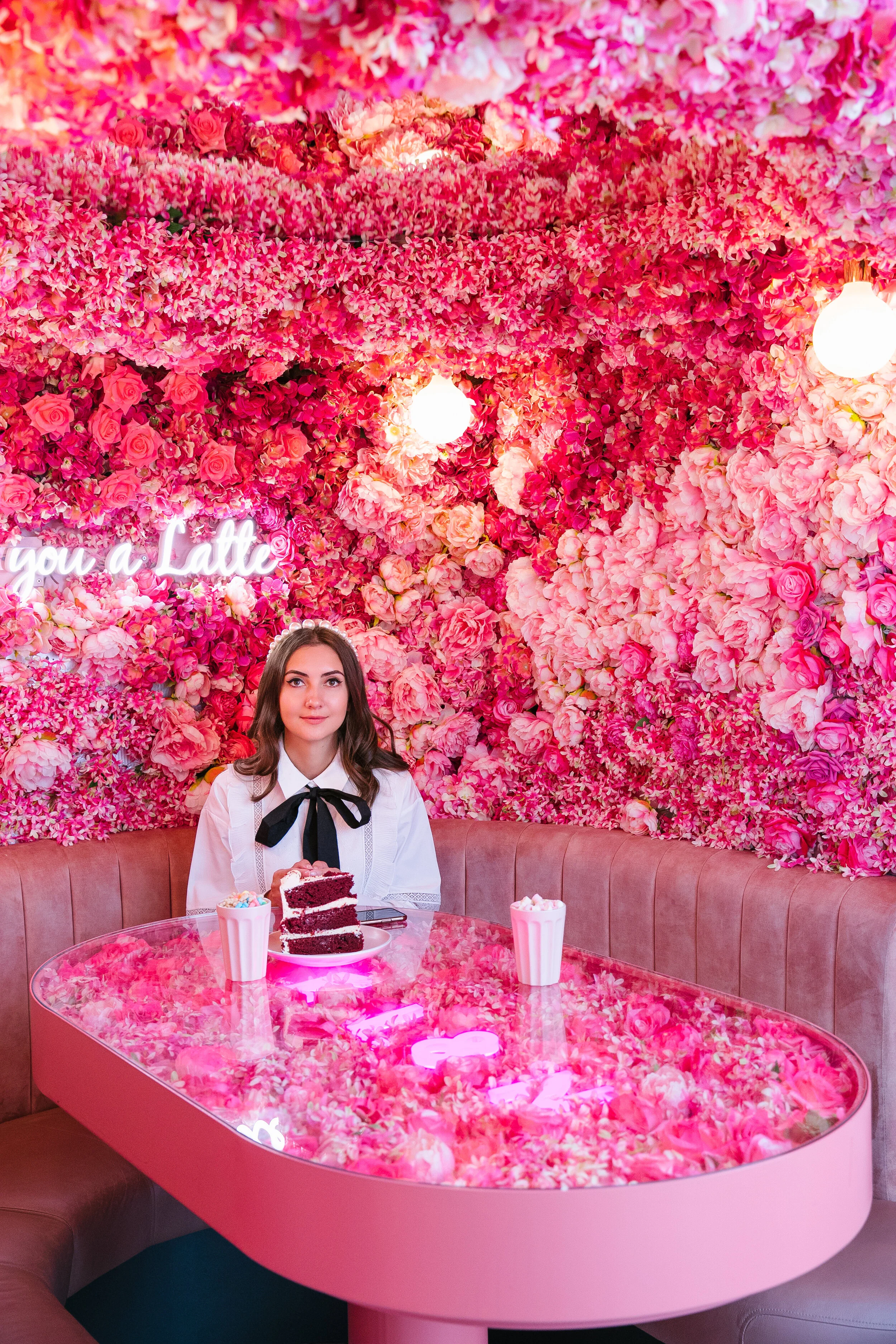 Elan Cafe's Floral Booth