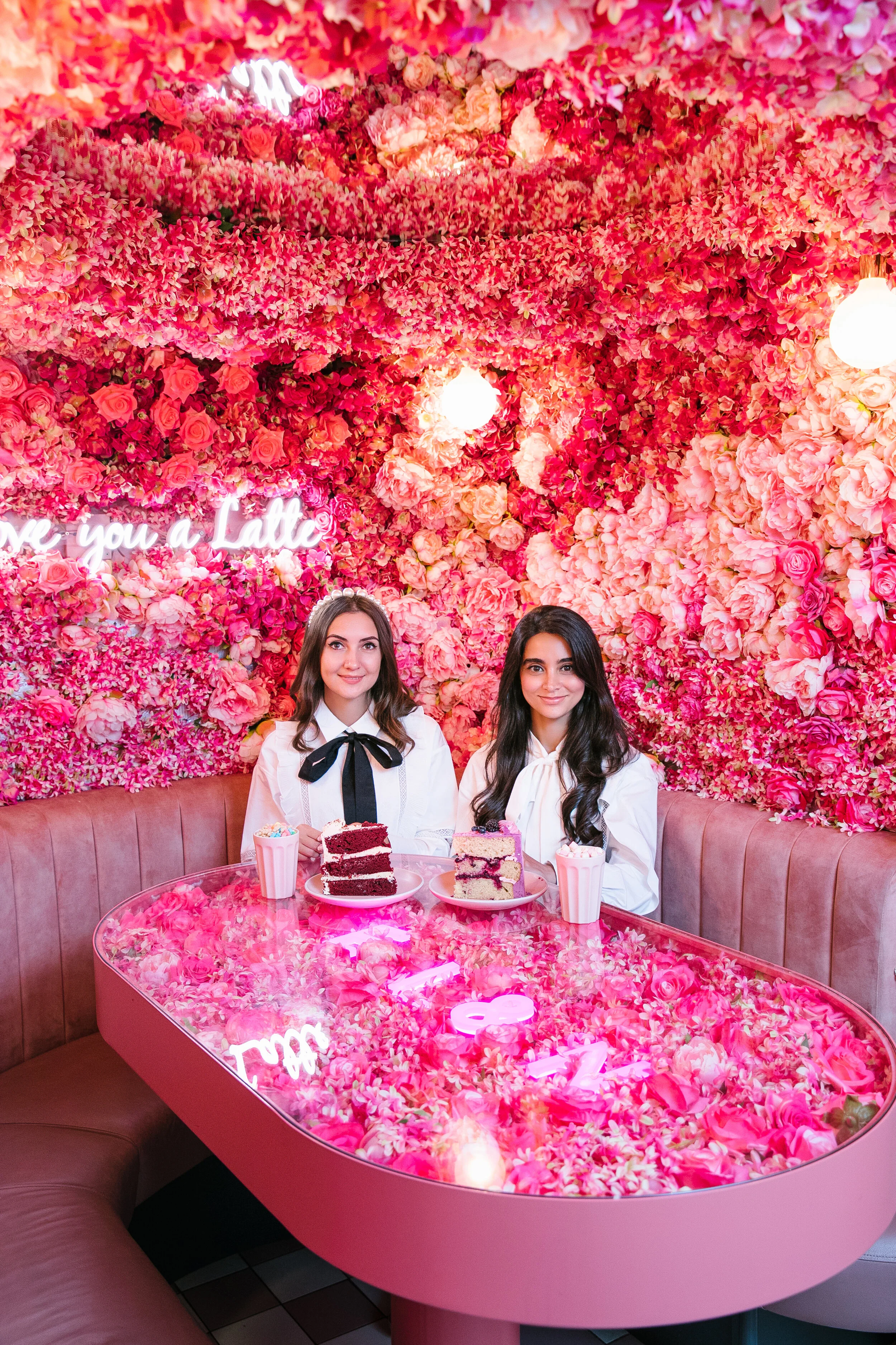Elan Cafe's Floral Booth