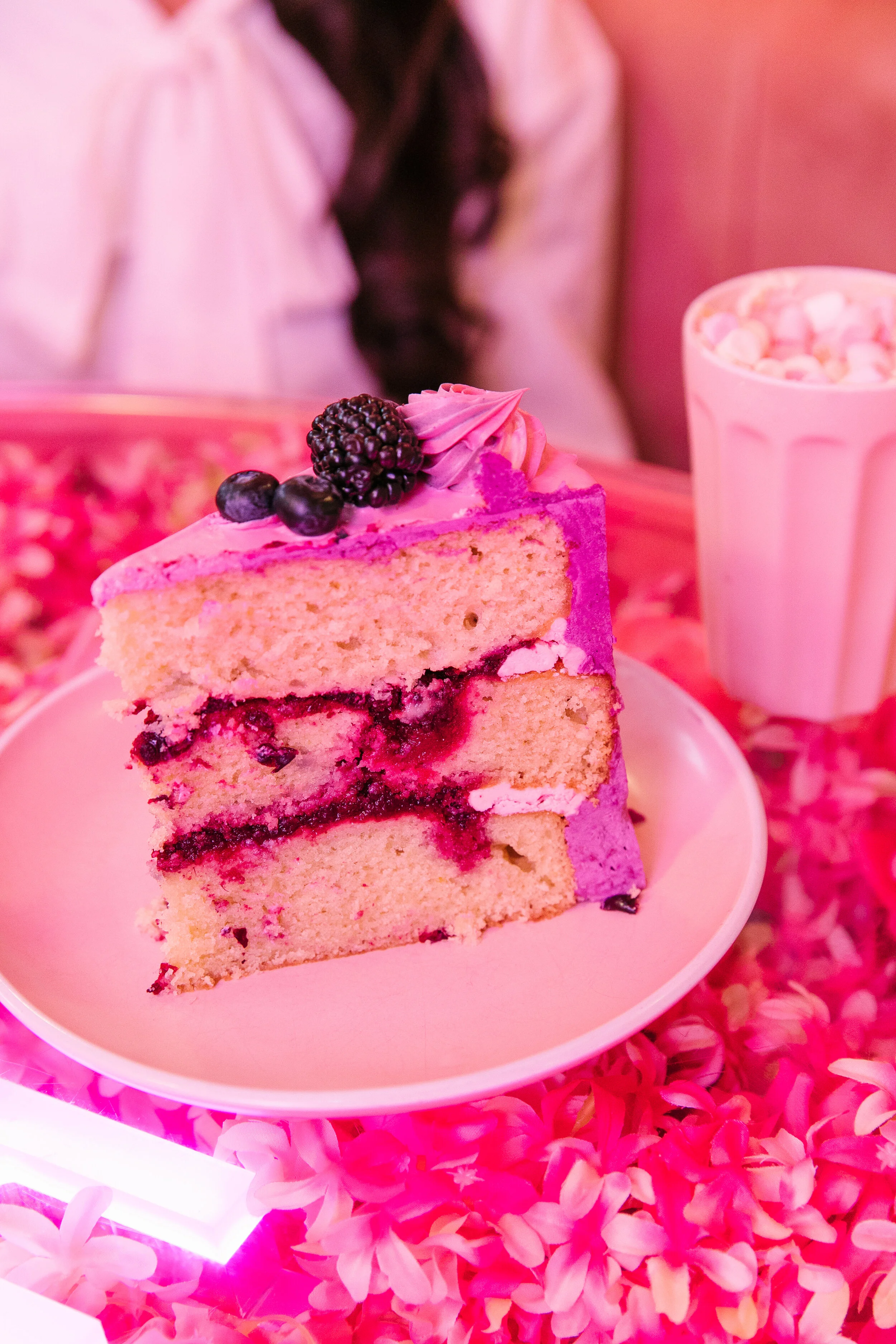 Elan Cafe's Floral Booth