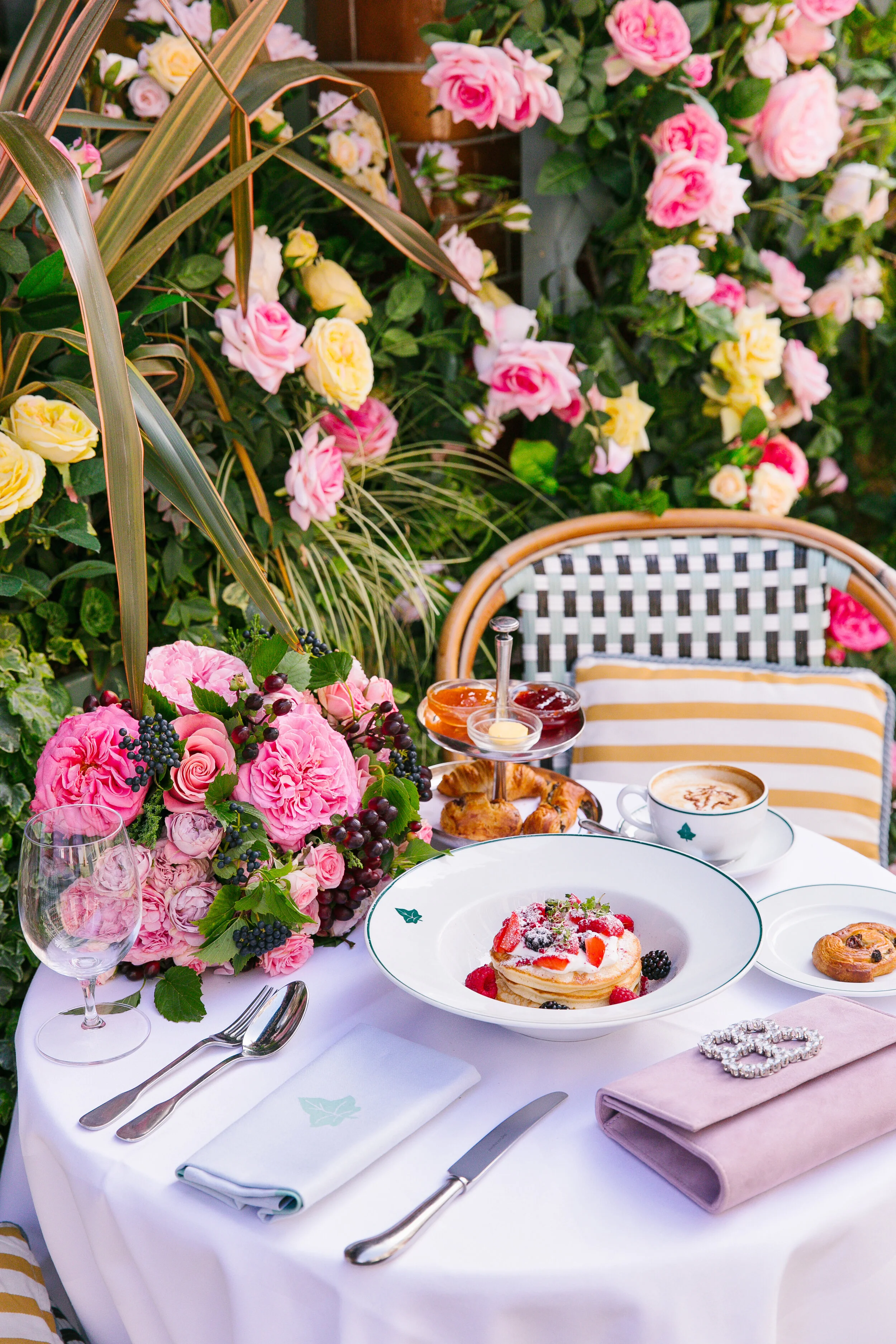 Pancakes and Florals at the Ivy