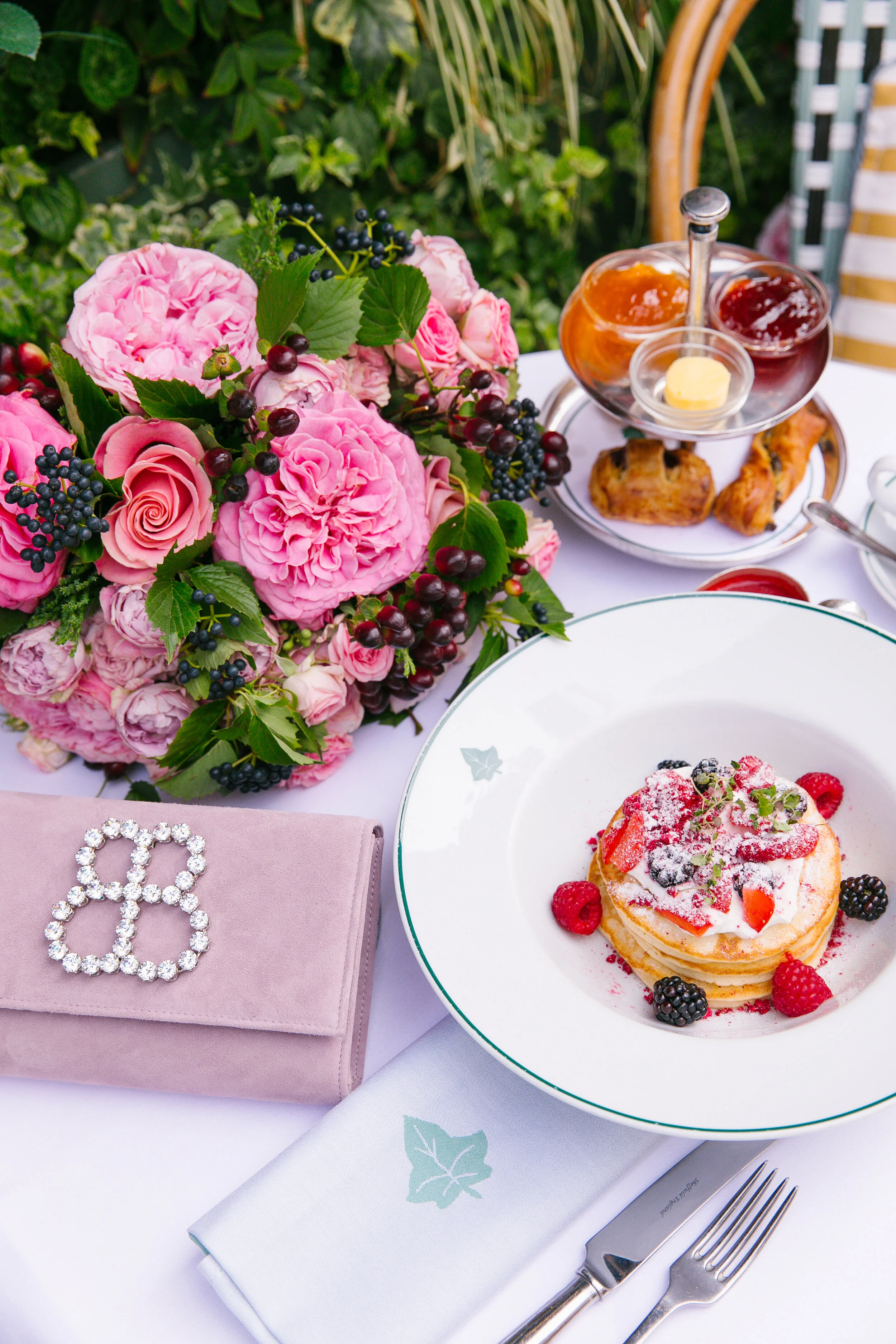 Pancakes and Florals at the Ivy