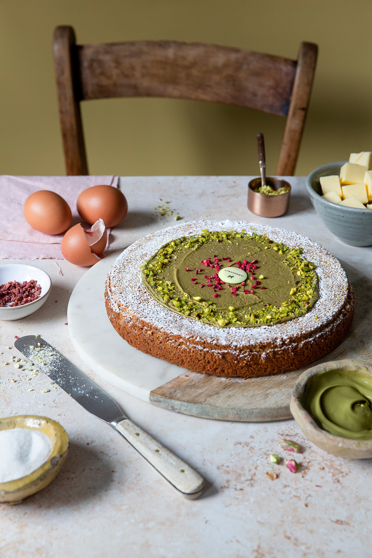Making Strazzanti's Signature Pistachio Cake