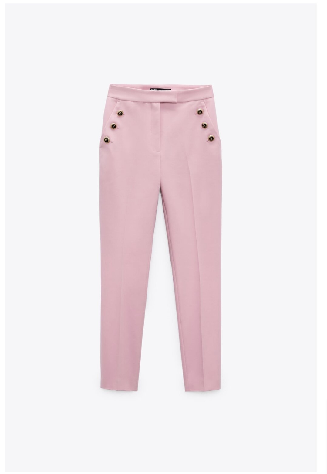 High Rise Button Trousers