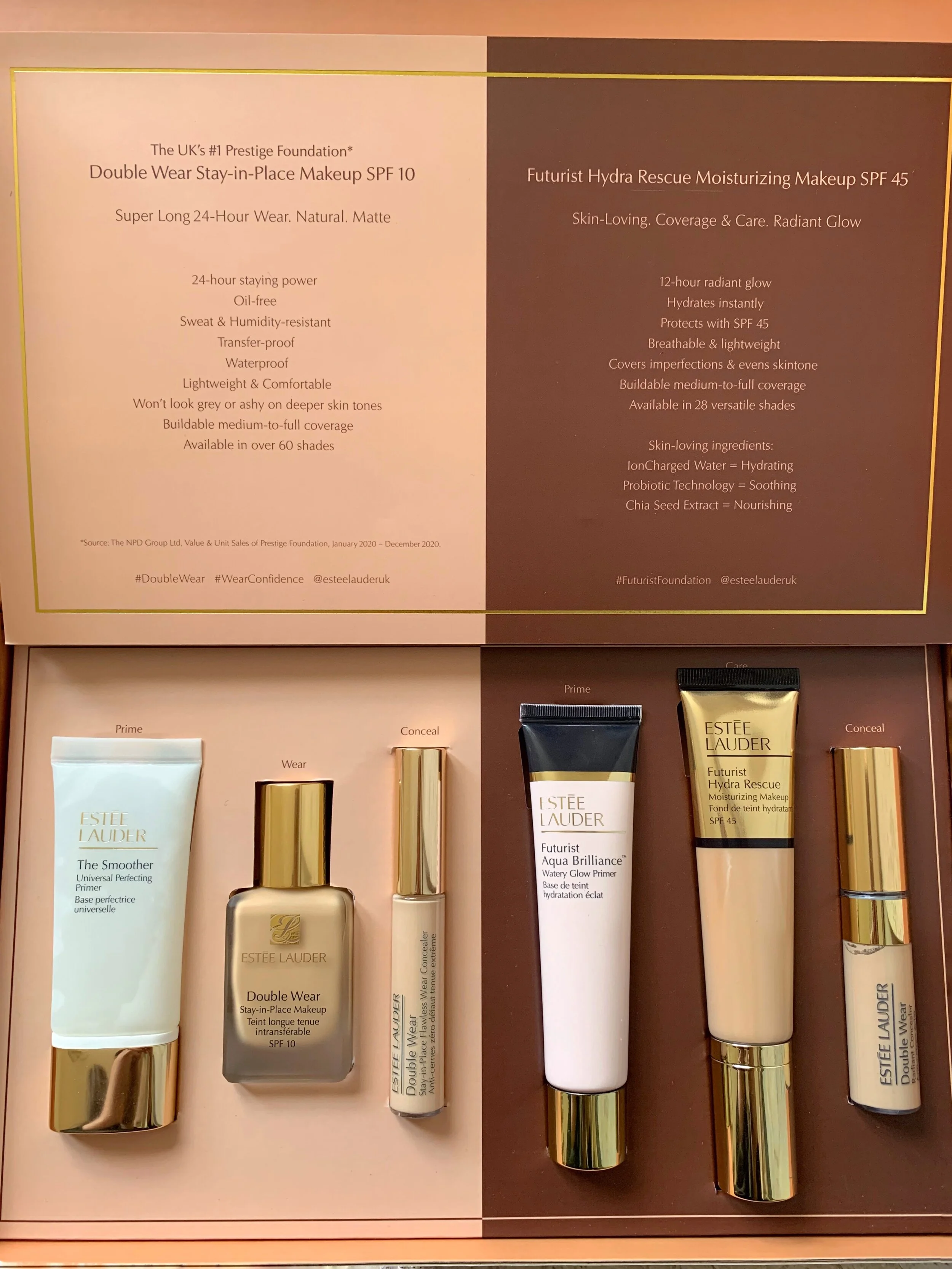 Estée Lauder's Flawless Foundation, Wear vs. Care