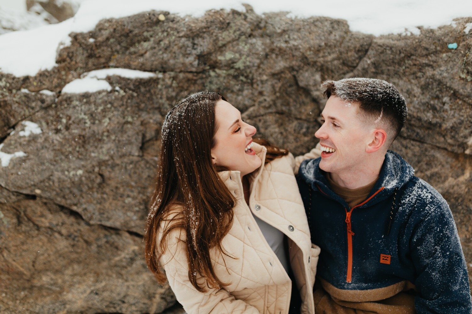 Snowy Colorado Engagement Lost Gulch Boulder _ Castle Rock Photographer Katie Baechler-40.jpg