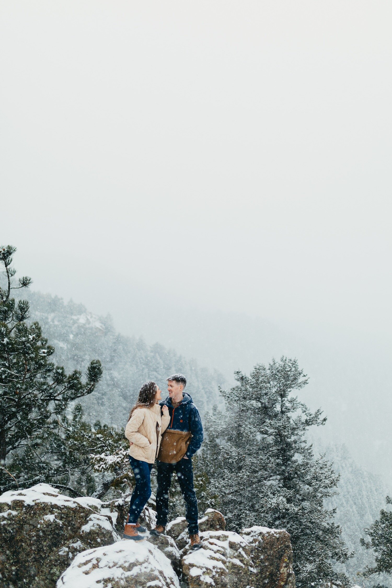 Snowy Colorado Engagement Lost Gulch Boulder _ Castle Rock Photographer Katie Baechler-20.jpg