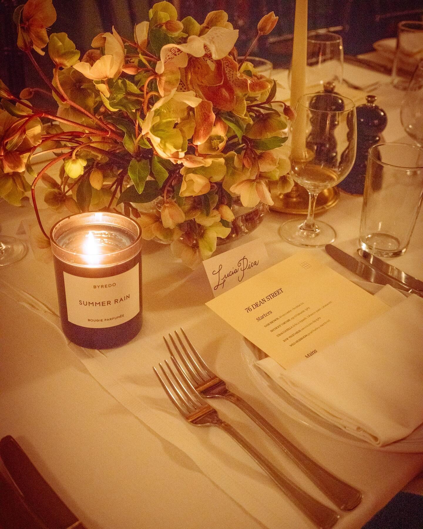 A very considered table for @officialbyredo Lucia Pica dinner at @sohohouse 

Thank you as always @harrietrwilson @a.i.pr
