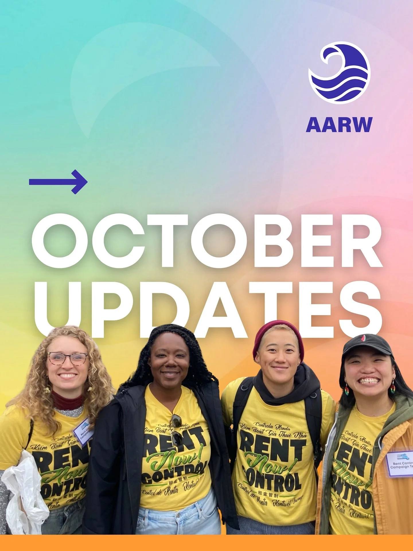 🍁🎃🍂👻
It’s a busy fall at AARW, and we need you with us! 
➡️ Swipe through for October updates, community events, and ways to take action.
All referenced links in bio.