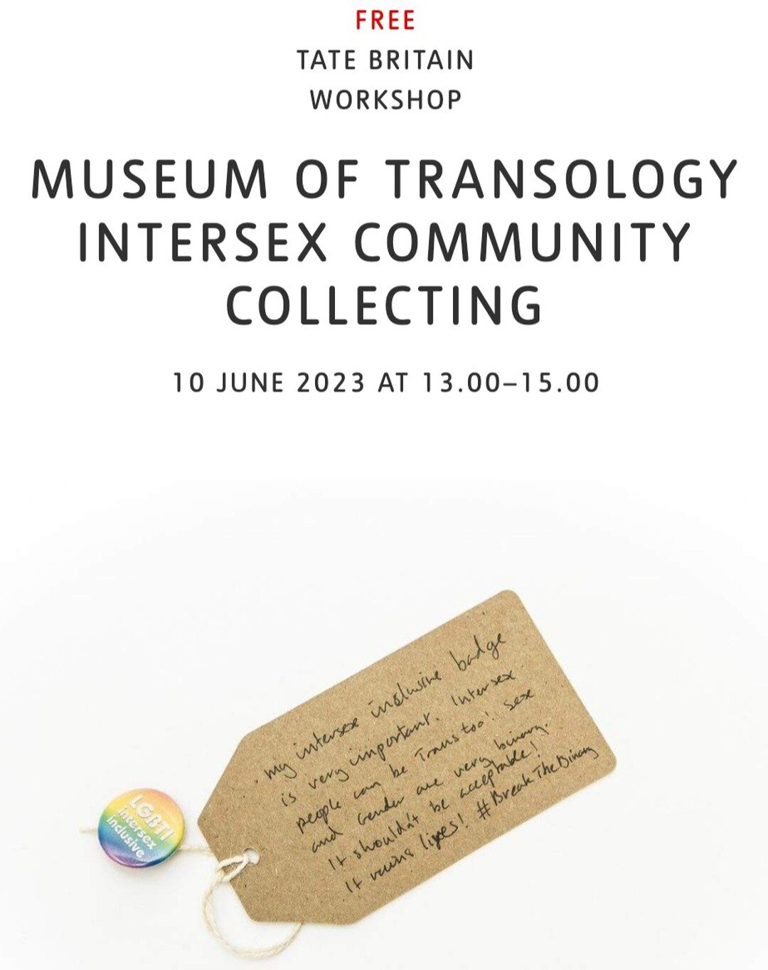 Raising intersex visibility is central to the fight for body autonomy and human rights for all people.

Sex and gender are BOTH a spectrum.

There are already objects in the MoT's collection that have been donated by people who want to share their ex
