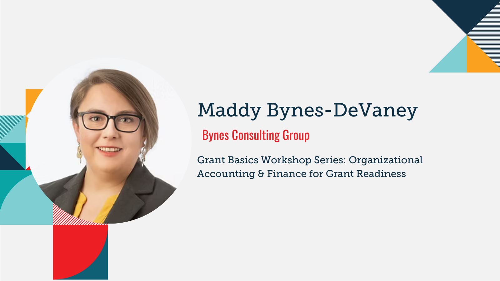 Grant Basics: Organizational Accounting &amp; Finance for Grant Readiness