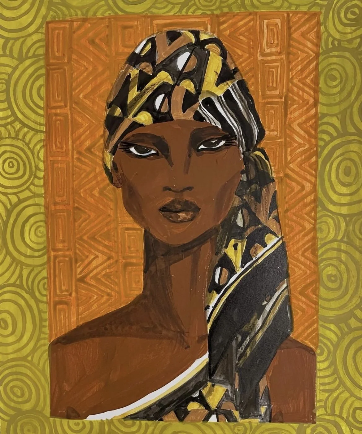 Brown Queen of Wrap Scarf