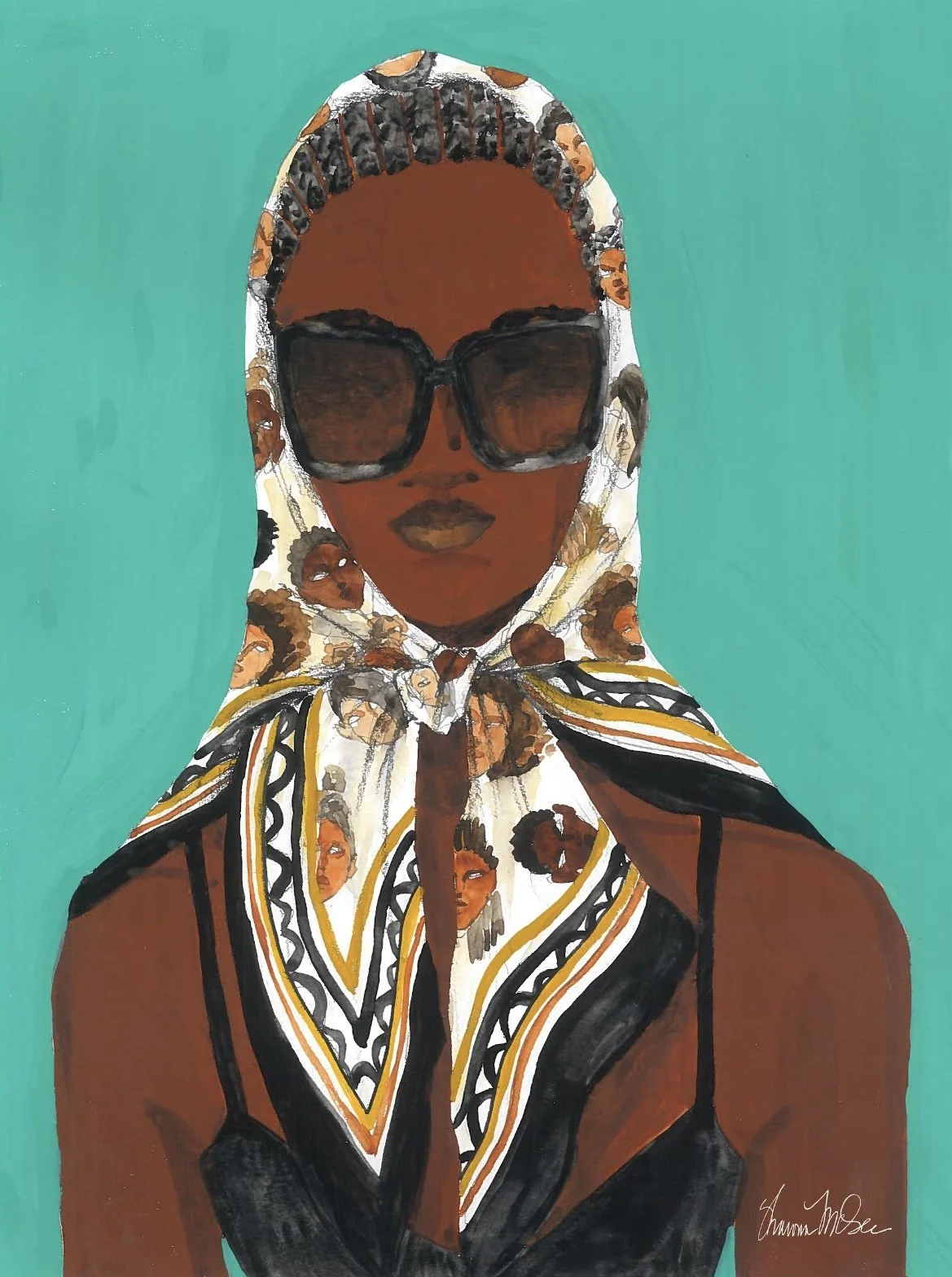 Brown Skin Girl Scarf