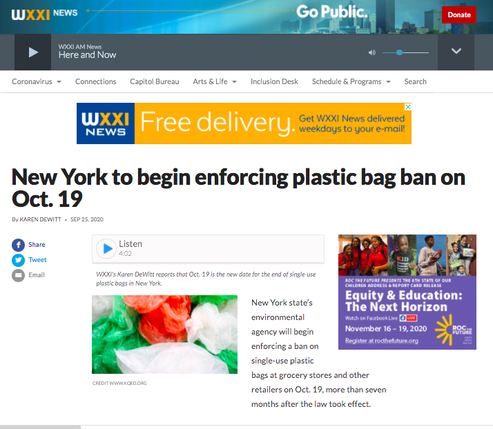 New York to begin enforcing plastic bag ban on Oct. 19, 2020 — Beyond ...