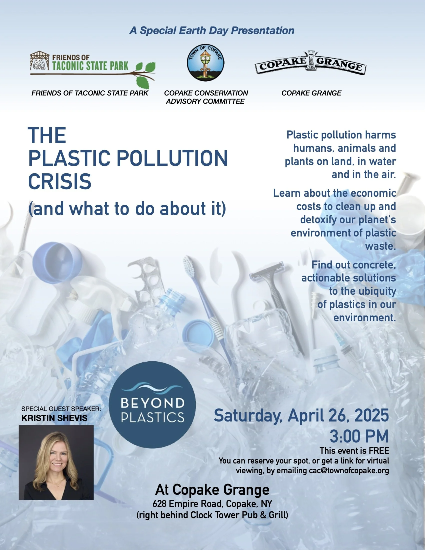4/26: Speaker Kristin Shevis, Copake Grange (NY)