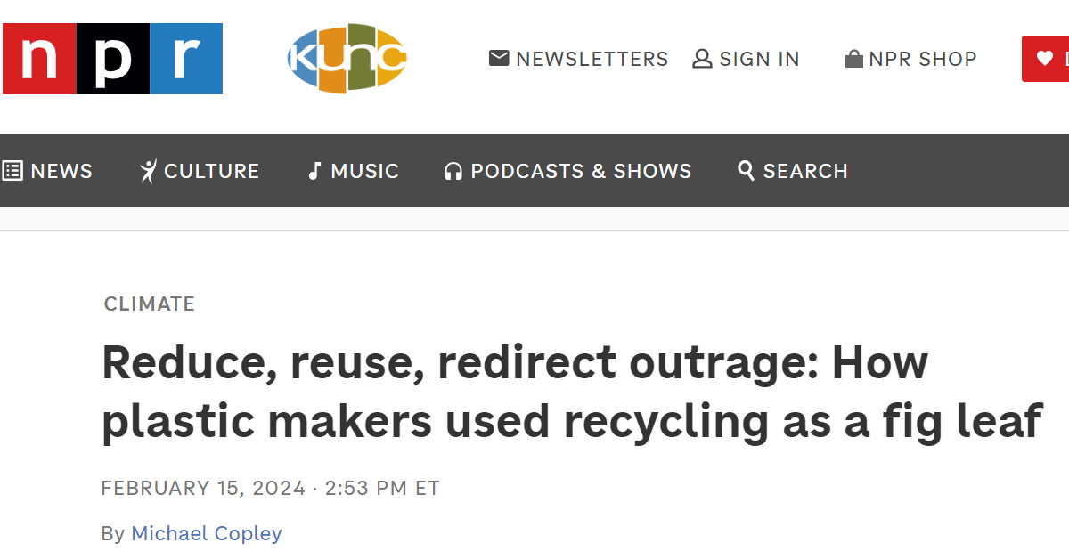 Reduce Reuse Redirect Outrage How Plastic Makers Used Recycling As A Reduce Reuse Redirect Outrage How Plastic Makers Used Recycling As A