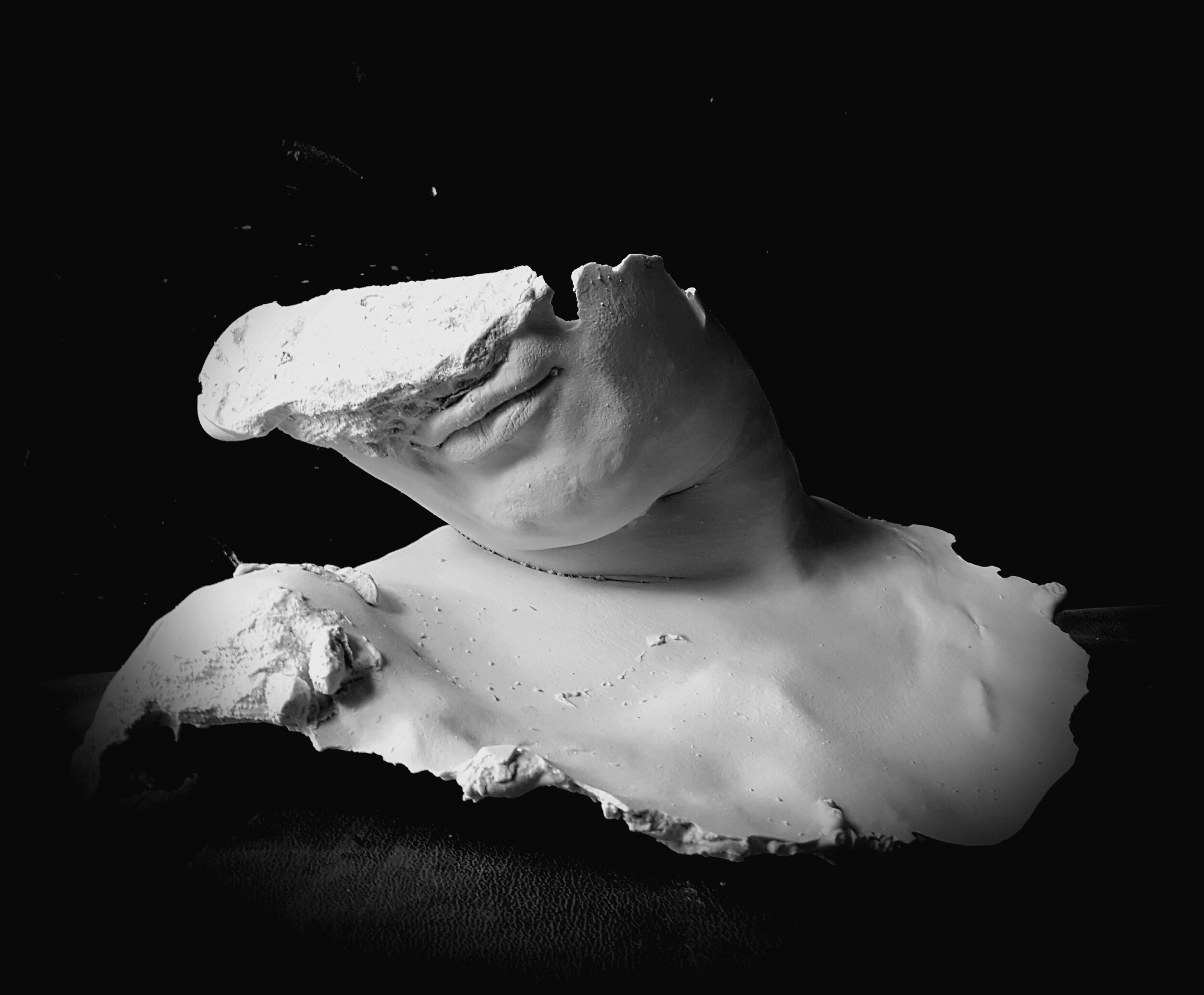 "Acceptance" 2017 9”x18”x4” Plaster