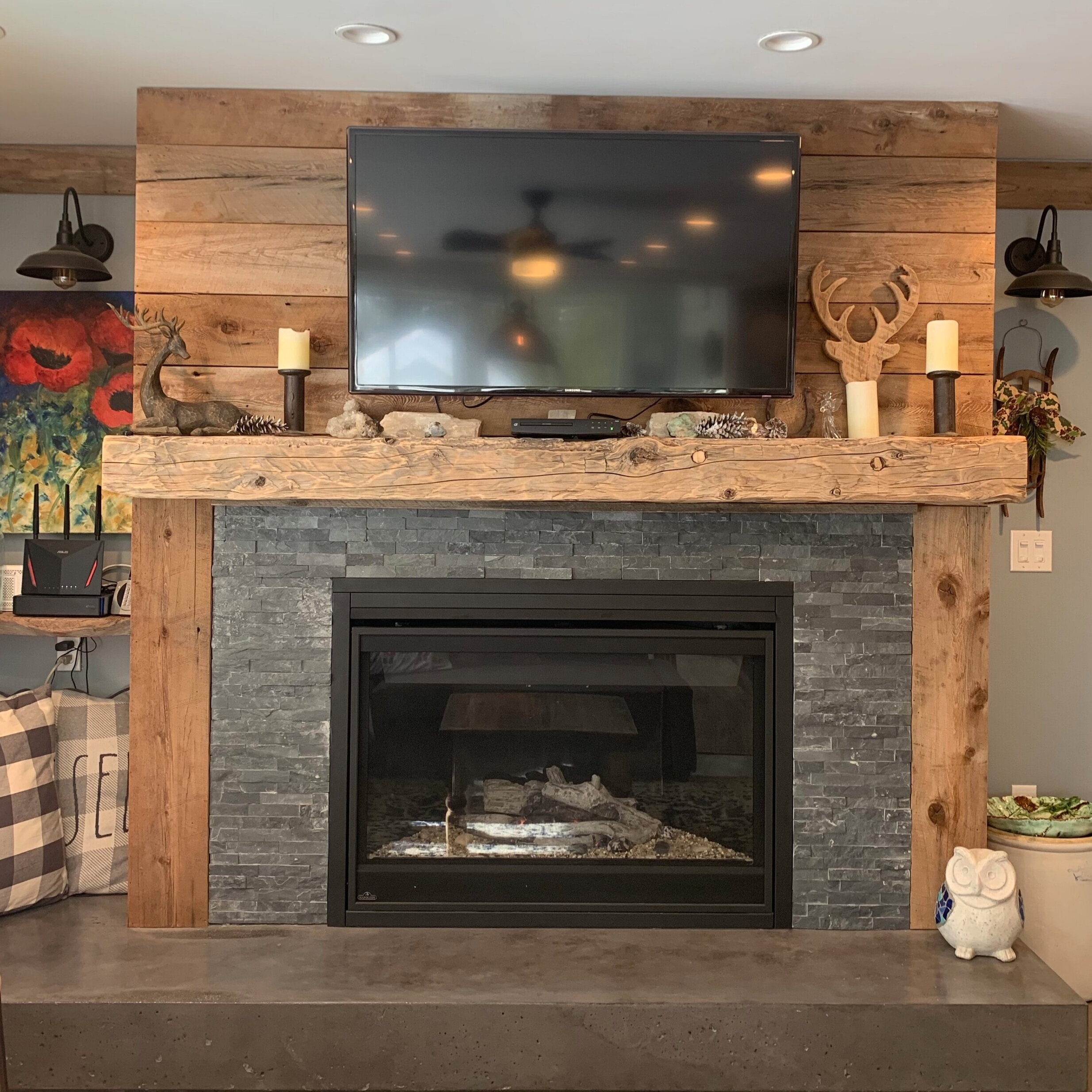 After: Fireplace Surround