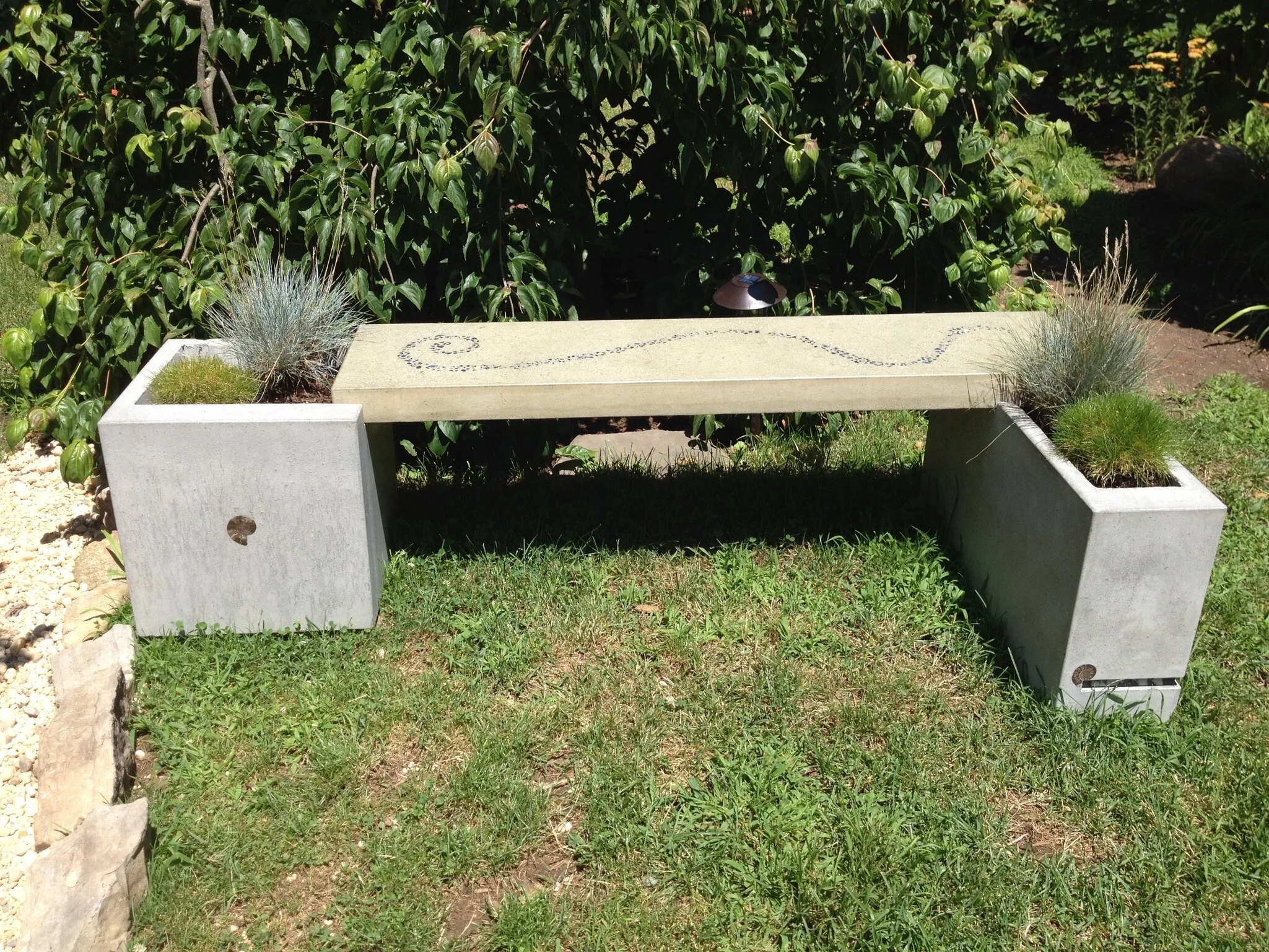 Custom Concrete Bench