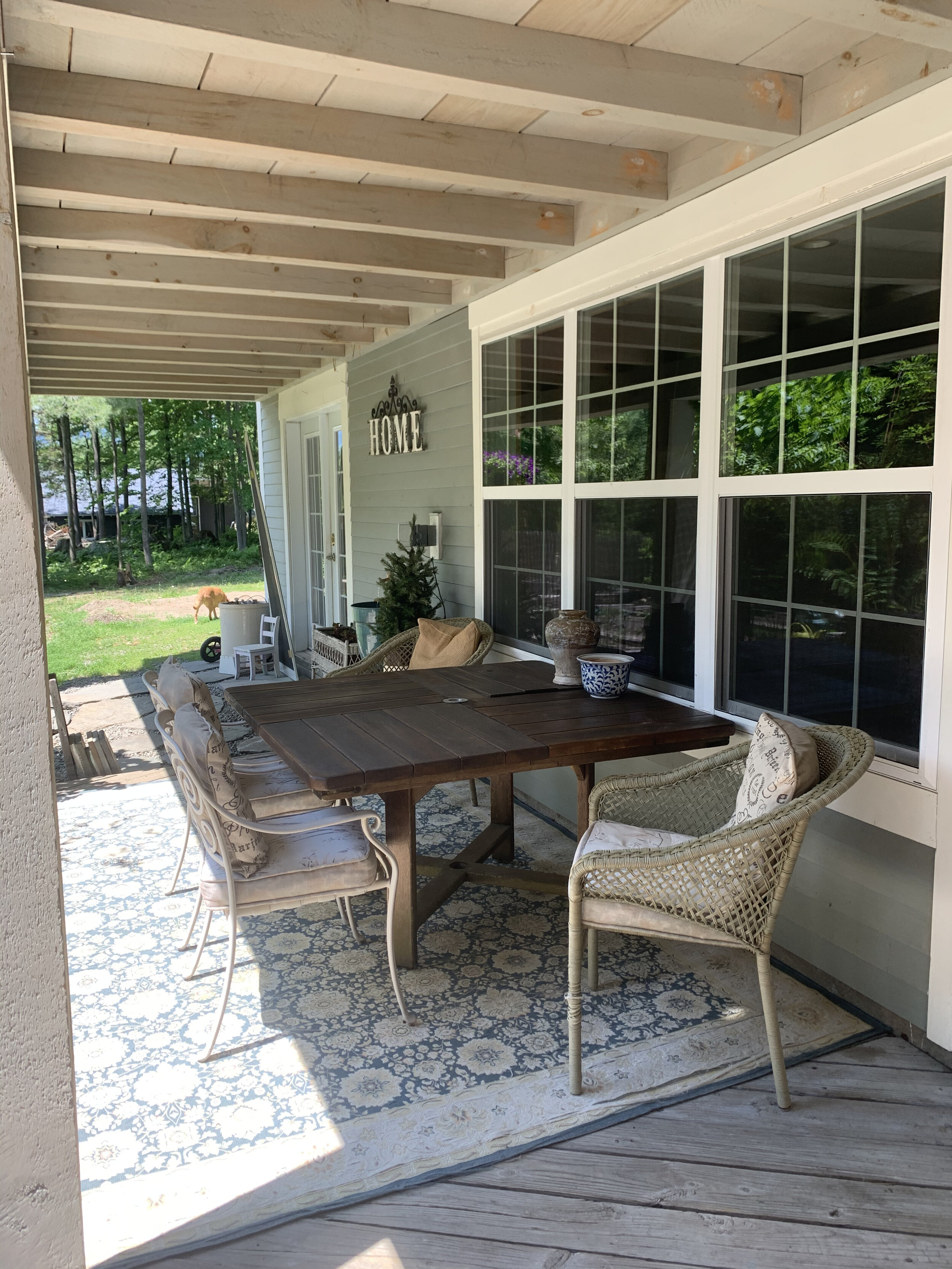 After: Patio and Post & Beam