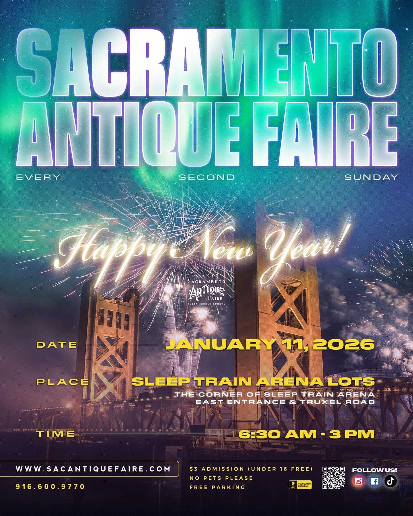 Happy New Year 🎊 Our first Faire of 2026 is the second Sunday, January 11th. Can&rsquo;t wait to see everyone soon!