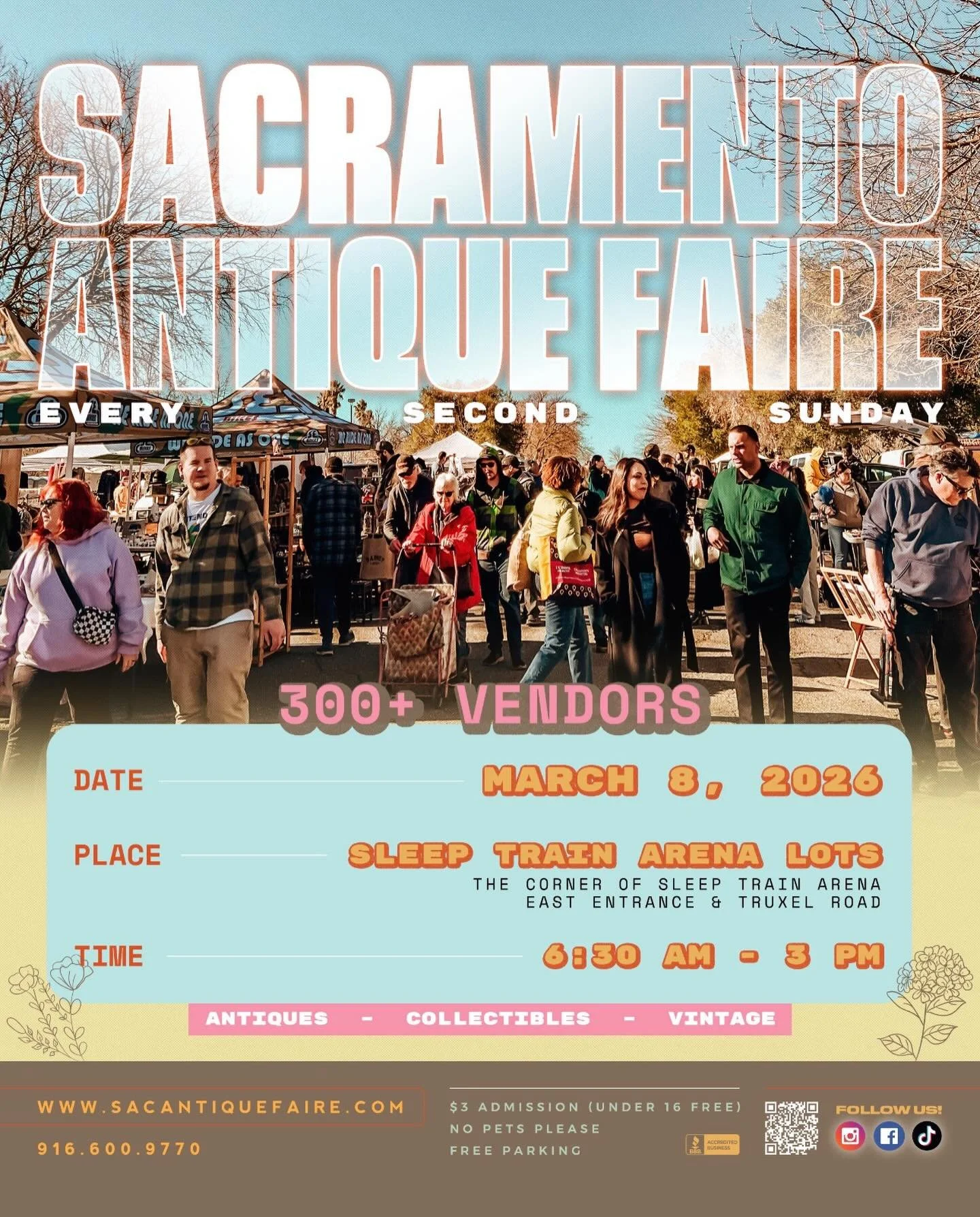 Mark your calendar for the March Faire on 3/8 ✨