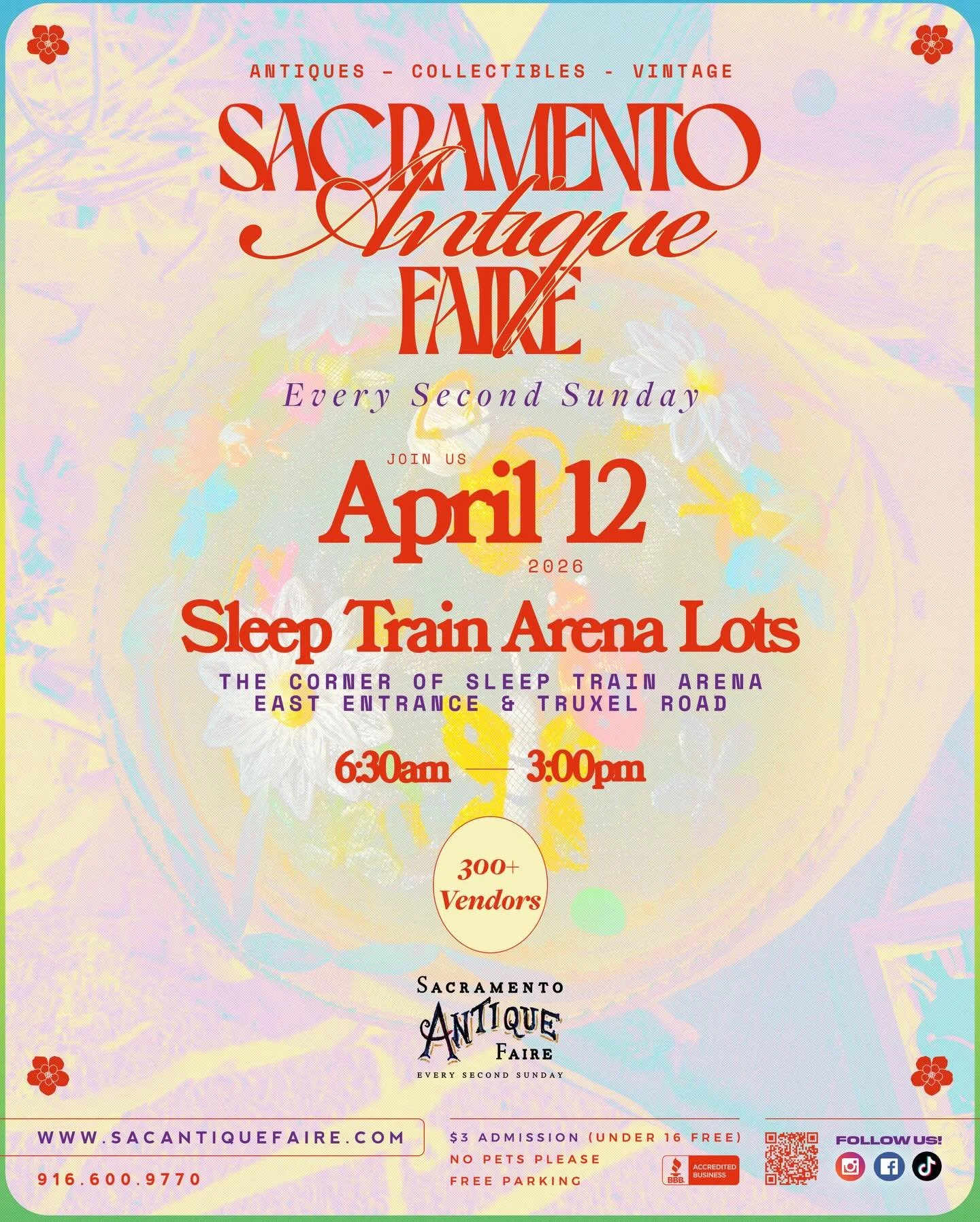 Every Second Sunday. Shop with us on April 12th 🩷