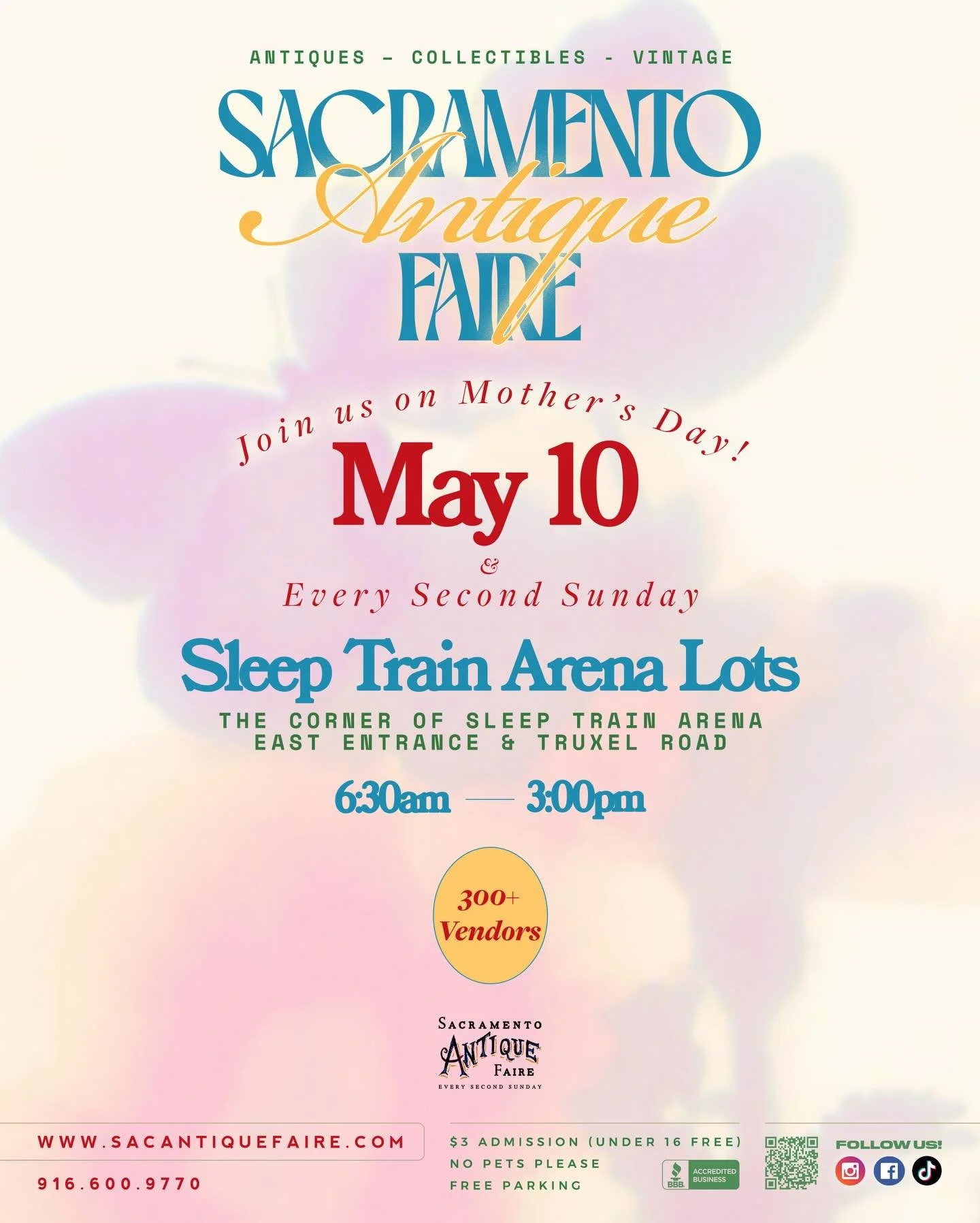 Hello Faire week! Join us this Sunday for our Mother&rsquo;s Day show 🦋💗