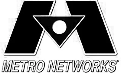 Metro Networks logo with stylized 'M' and 'A' and the words "METRO NETWORKS" underneath.