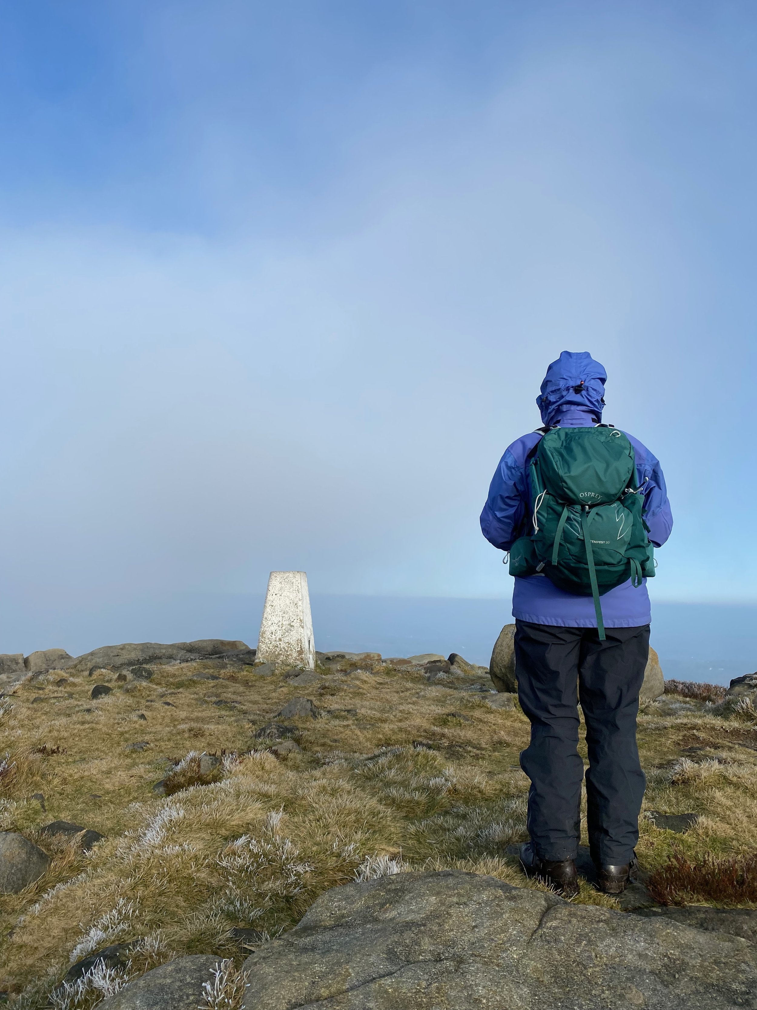 Watching the fog blow in, West Nab