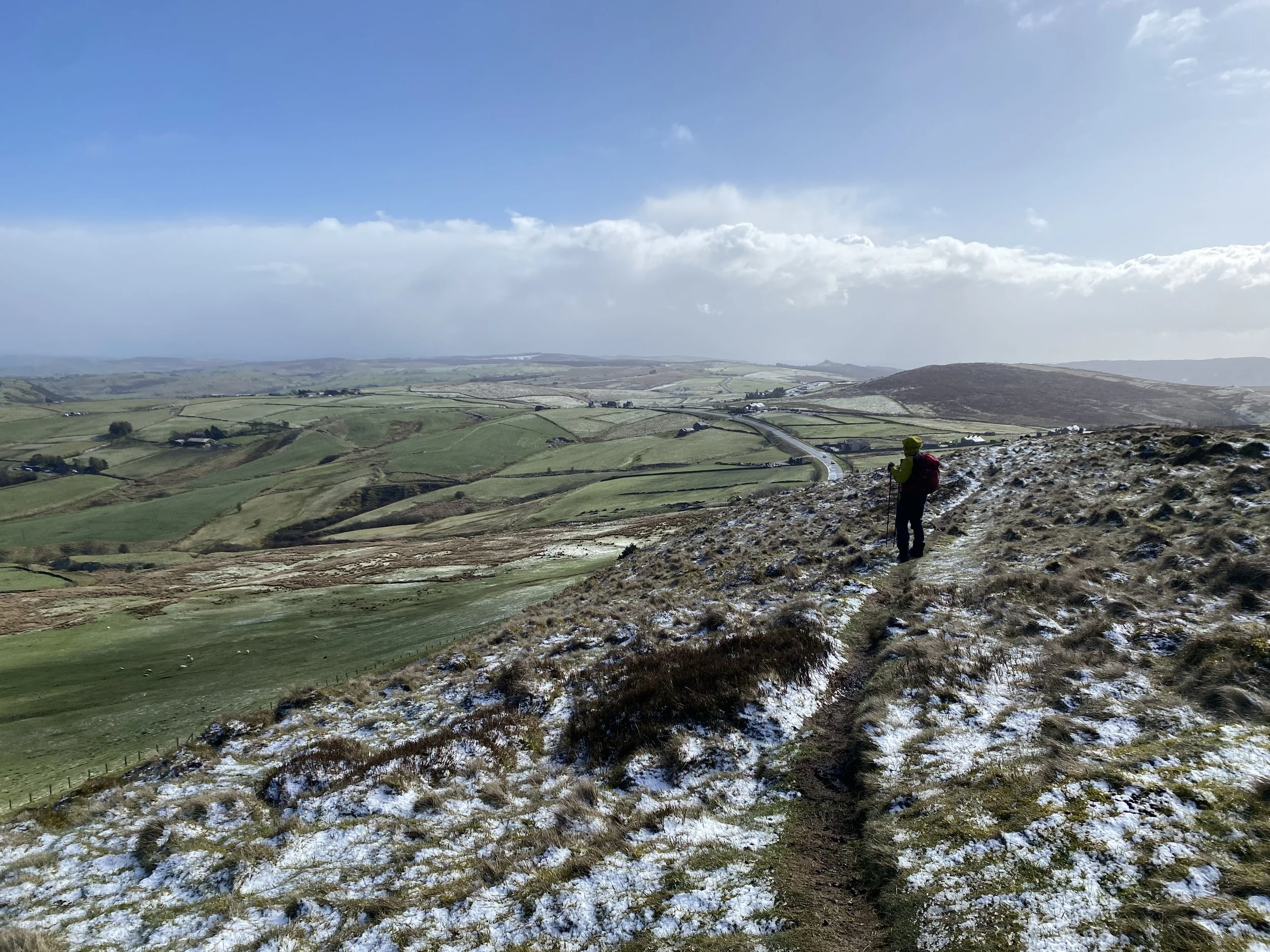 View across the Peak District from Axe Edge