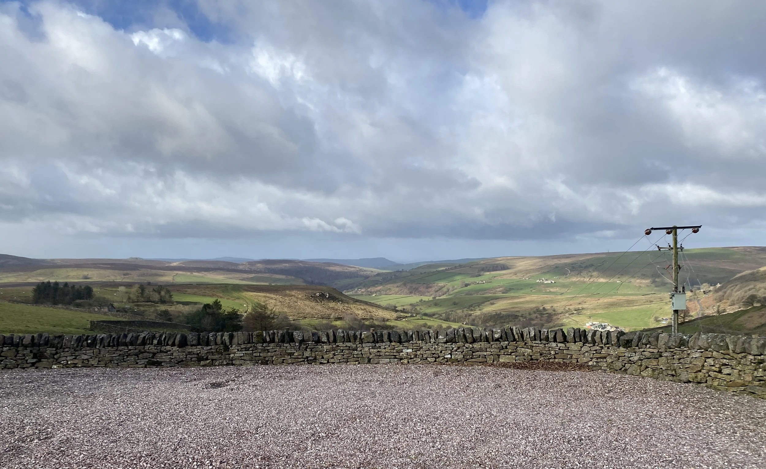 View from the cottage down the valley