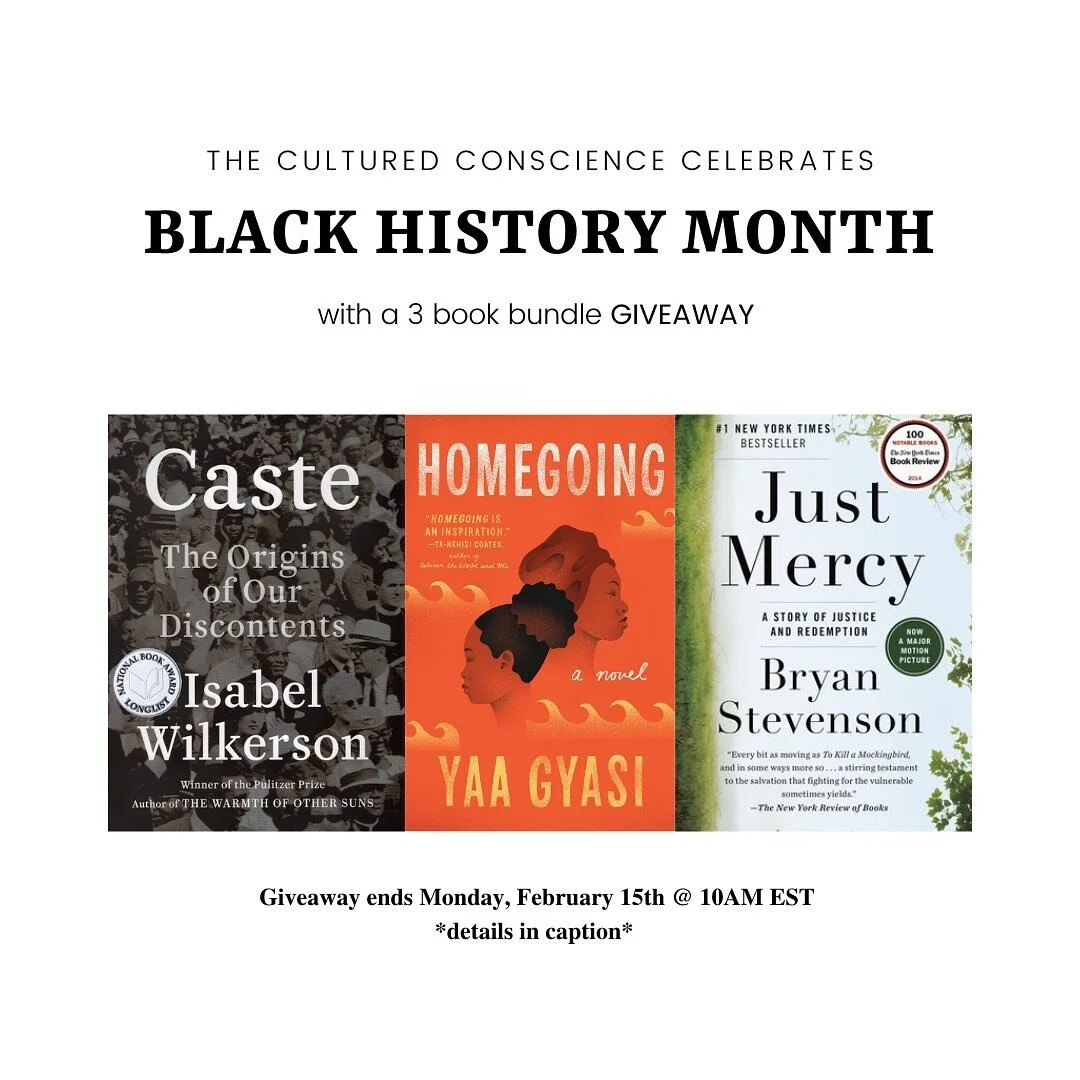 You read that right! We&rsquo;re giving away 3 books for #BlackHistoryMonth. 

GIVEAWAY ENDS: Monday, February 15th @10AM EST

HOW TO ENTER 
&bull; MUST be following @theculturedconscience 
&bull; Like, save this post, and SHARE this post (be sure to