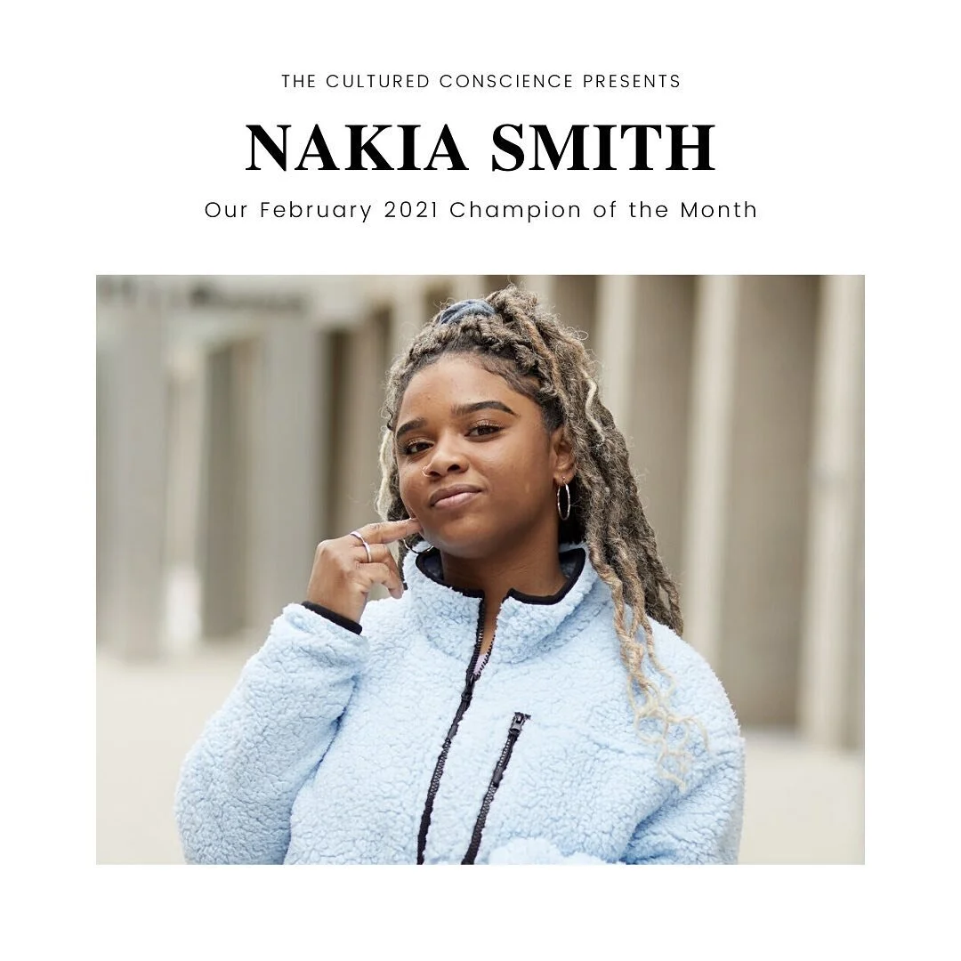 CHAMPION OF THE MONTH: Nakia Smith. This month we're highlight @itscharmay a 22-year-old activist who uses TikTok to teach Black American Sign Language (BASL). Smith reminds us that we must continue to use our knowledge and advocate for people from a
