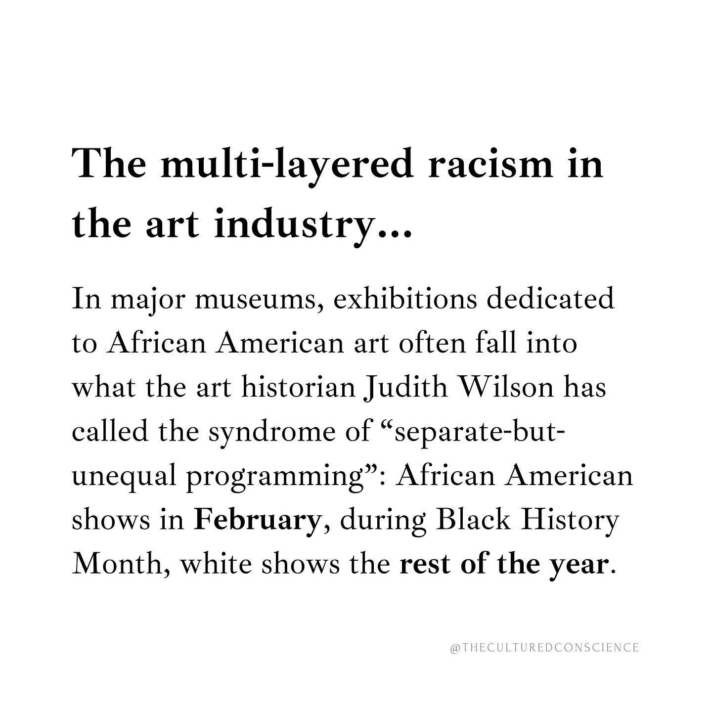 Last week we made a post celebrating black artists. Today we&rsquo;re telling you why they need to be celebrated. The art industry has a history of multi-layered racism. Whether it&rsquo;s the lack of art by black artists, or undervaluing their work.