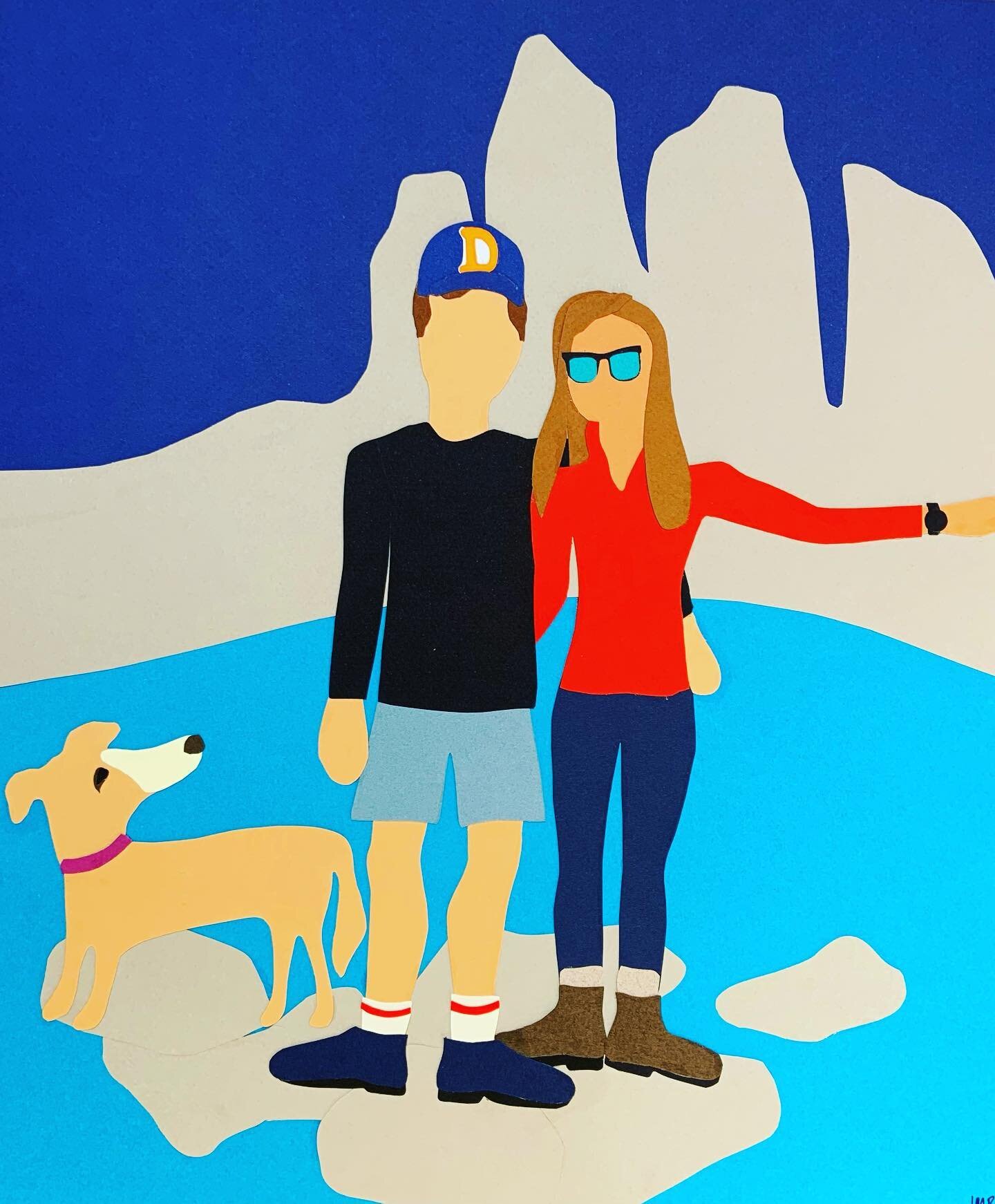 This was a paper anniversary portrait for these hiking hotties