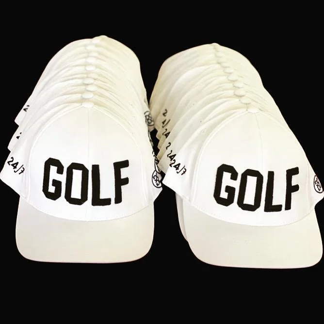 G/FORE COLLAB HAT (BLACK ON WHITE) — GOLF 24/7 display picture 1