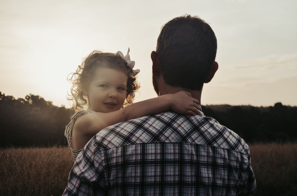 Big Sister and Dad at Sunrise
