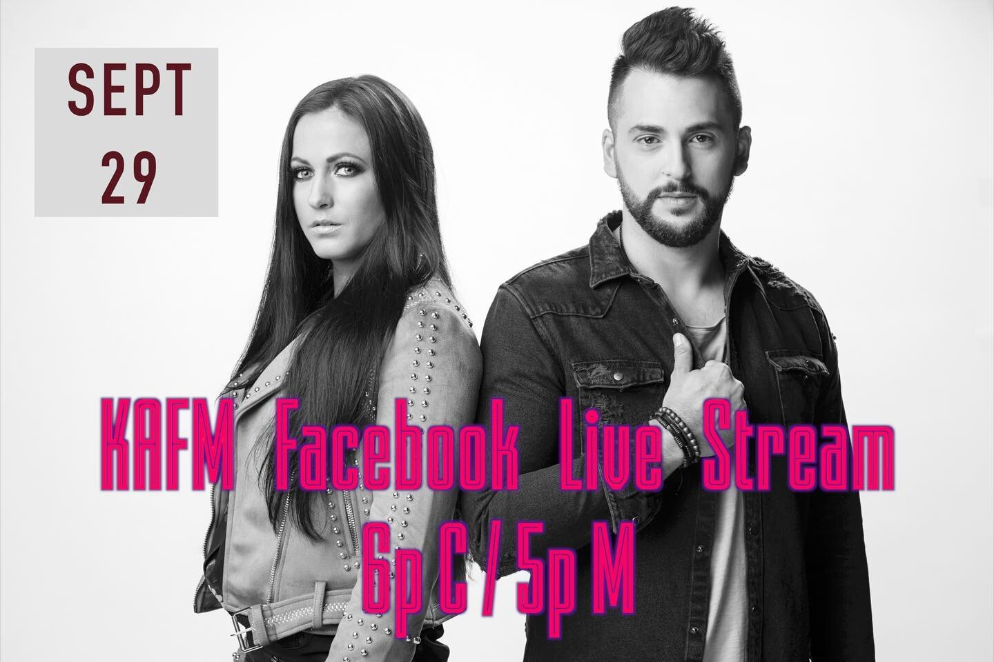 &bull; TONIGHT &bull; we are doing a live stream with KAFM on their Facebook at 6PM CT! Come hang for music + updates on everything Henley! 
.
.
.
.
#KAFM #henley #wearehenley #facebooklive #live #music #countrymusic