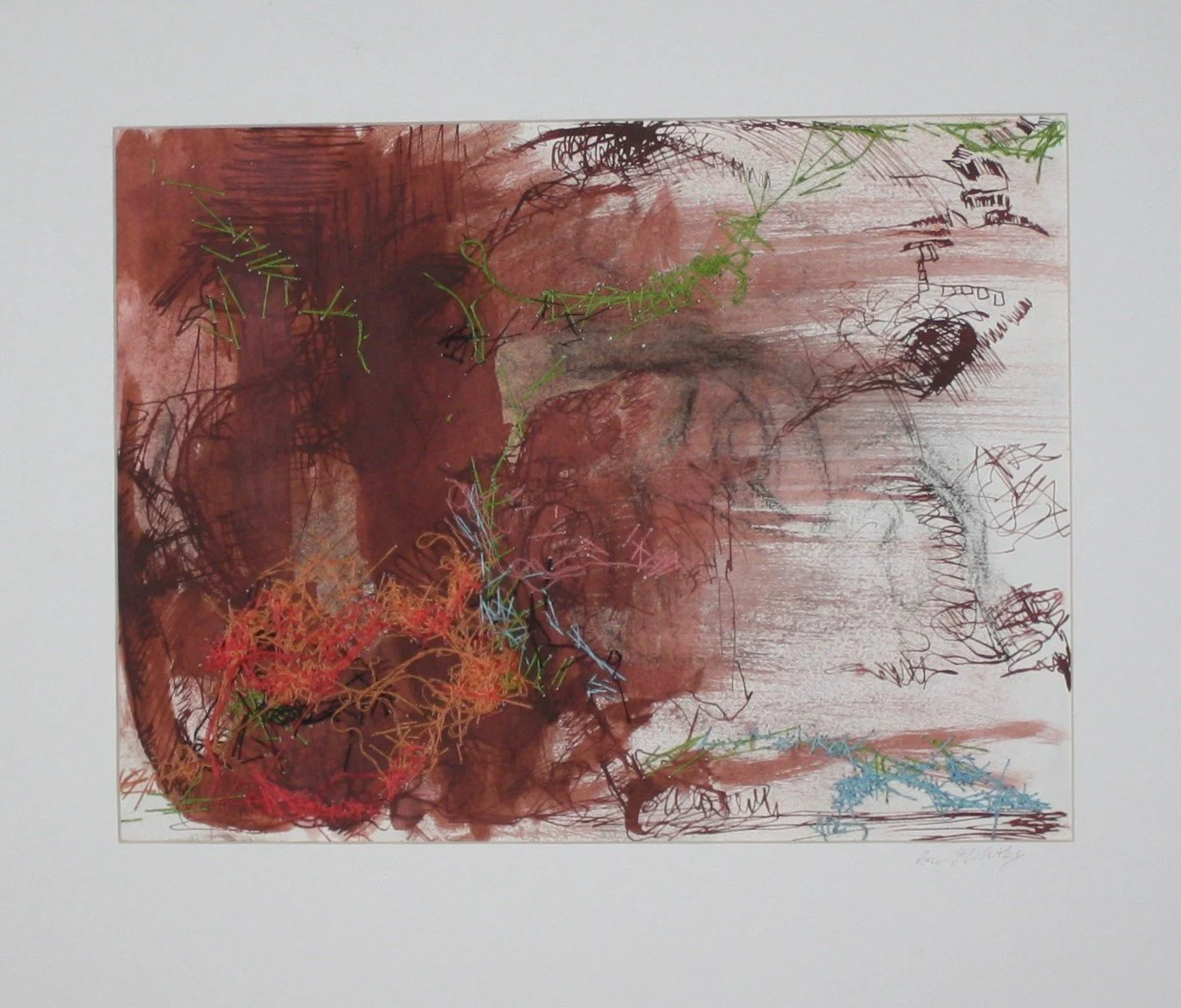 Cave Ritual - ink on paper