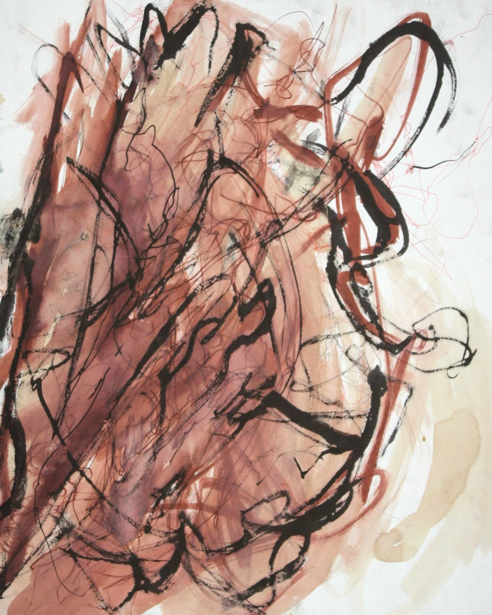 Sepia and Ink Abstract