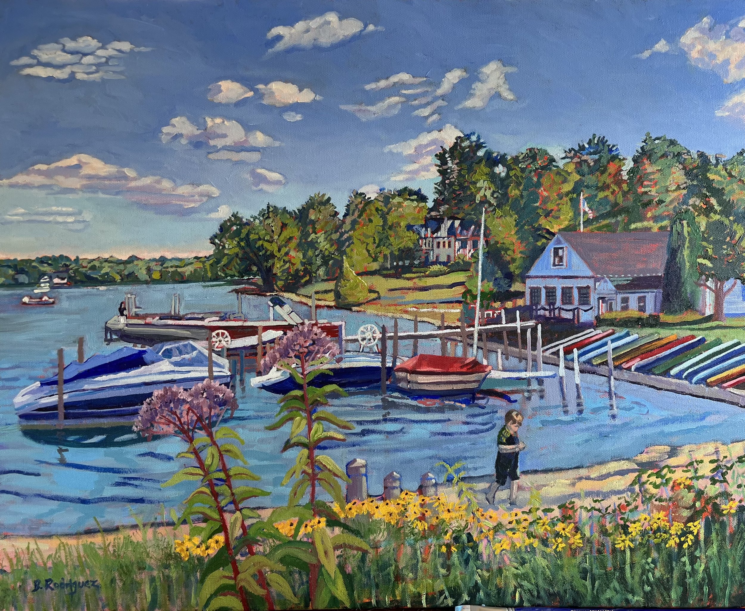 CHAUTAUQUA MARINA
Oil & Acrylic Paint