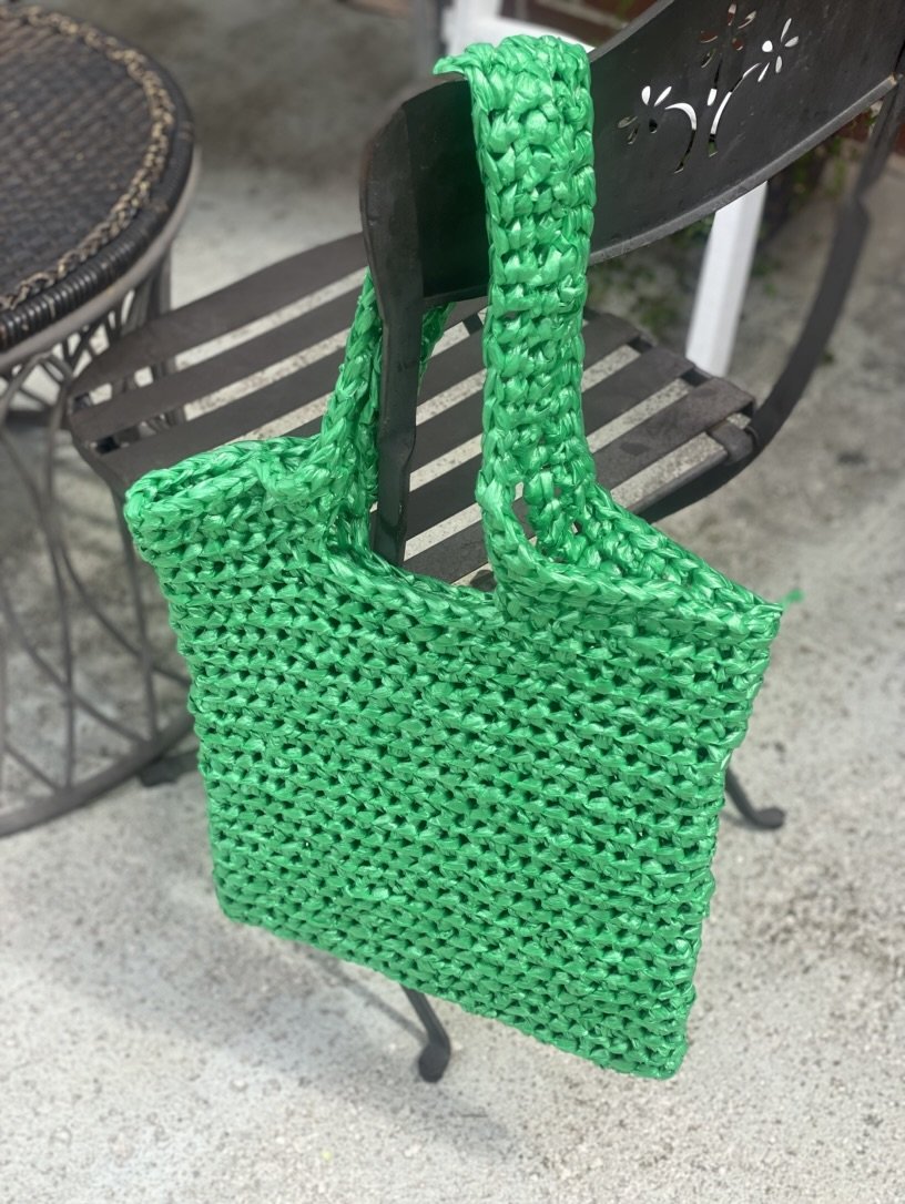 Has anyone else ever worked with plarn? My country is banning plastic bags,  so, I'm using up my stash and replacing my plastic bags with... plastic bags!  : r/crochet