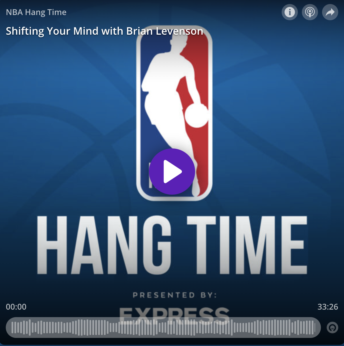 Brian Levenson on NBA's Hangtime Podcast 