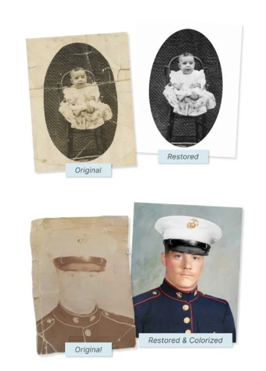 Restore & Colorize Damaged Photos